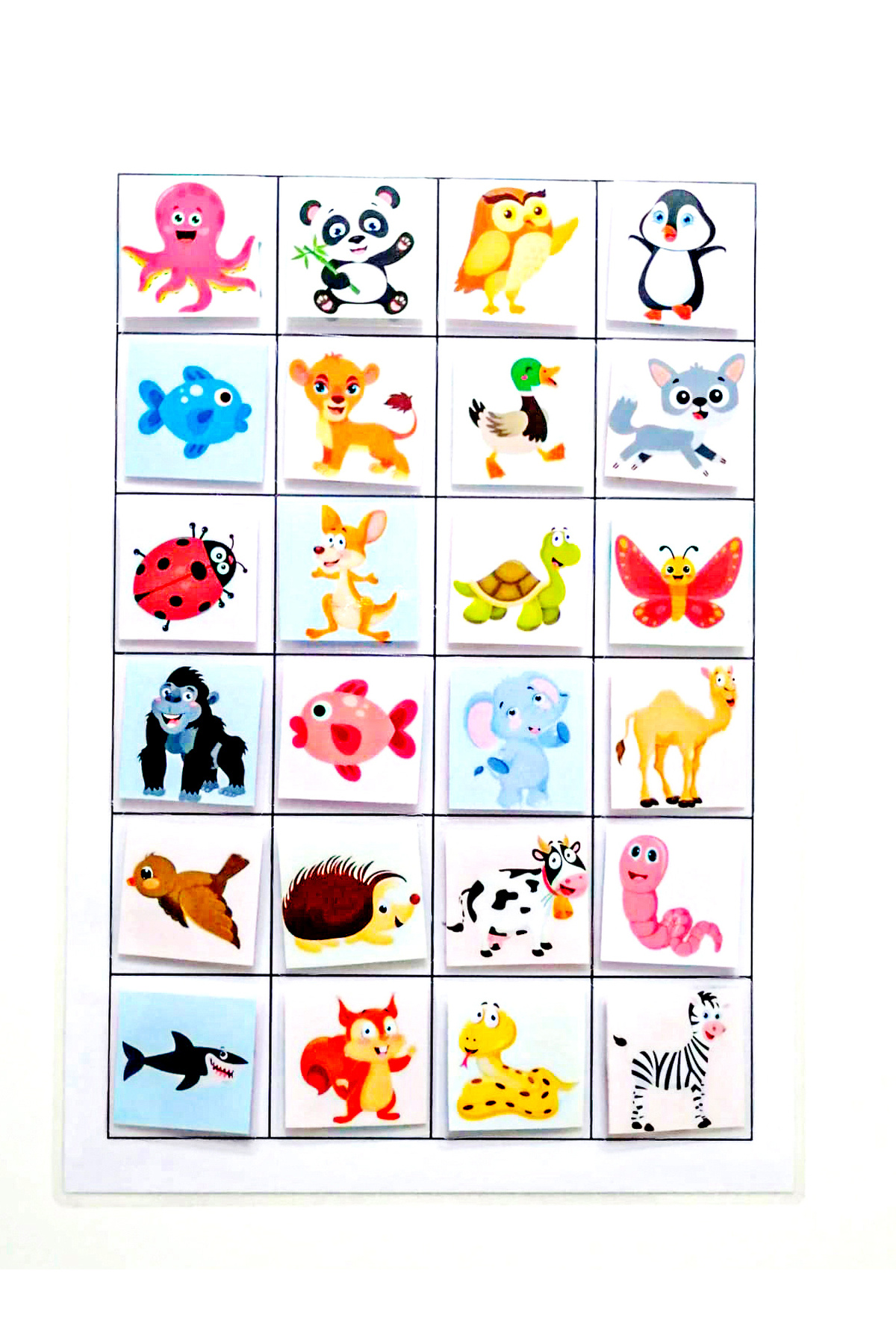 etkinliksetim Çocuklar İçin Hayvanları Öğreten Zeka ve Hafıza Geliştiren Eşleştirme Oyunu Etkinlik Kartları fotoğrafı 2 (önizleme)