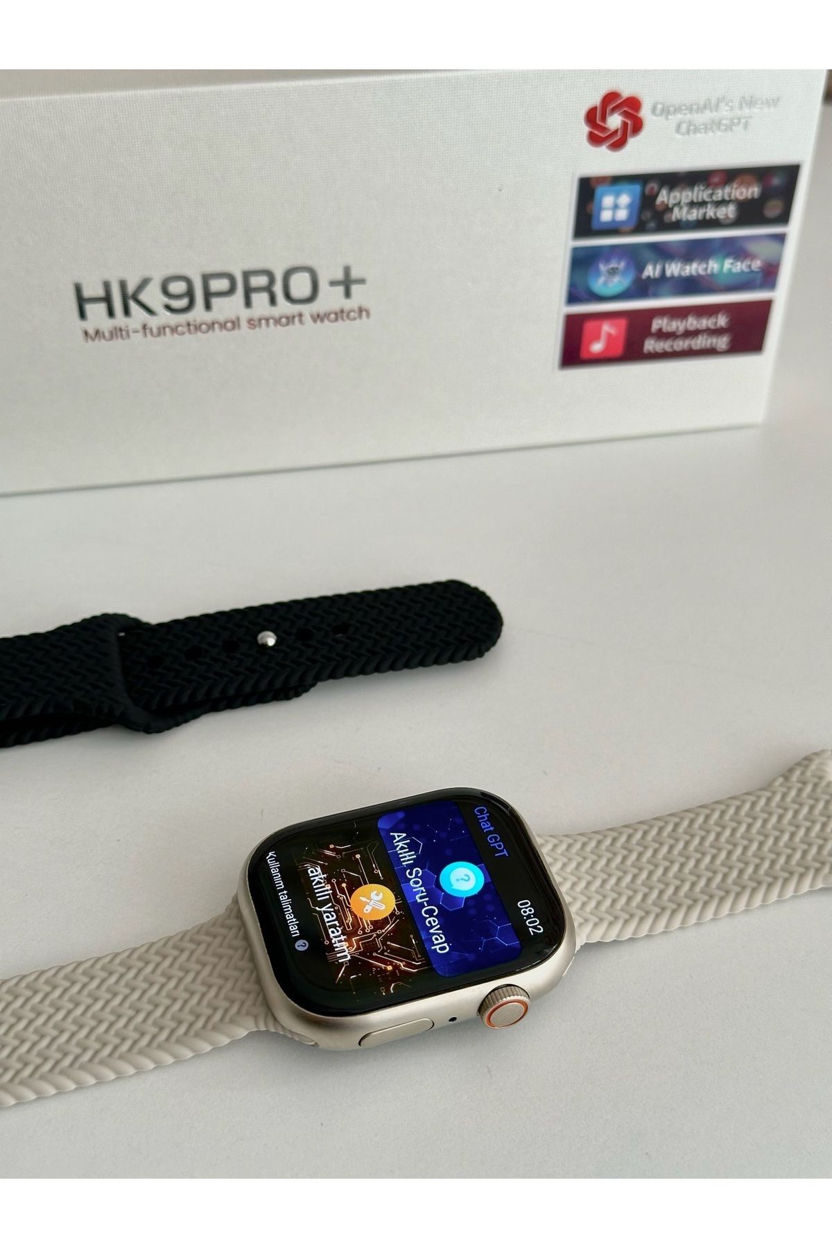 Wearfitpro Watch 9 Hk9 Pro Plus 100 Kişi Kayıt Son Sürüm V3 kulaklık hediye