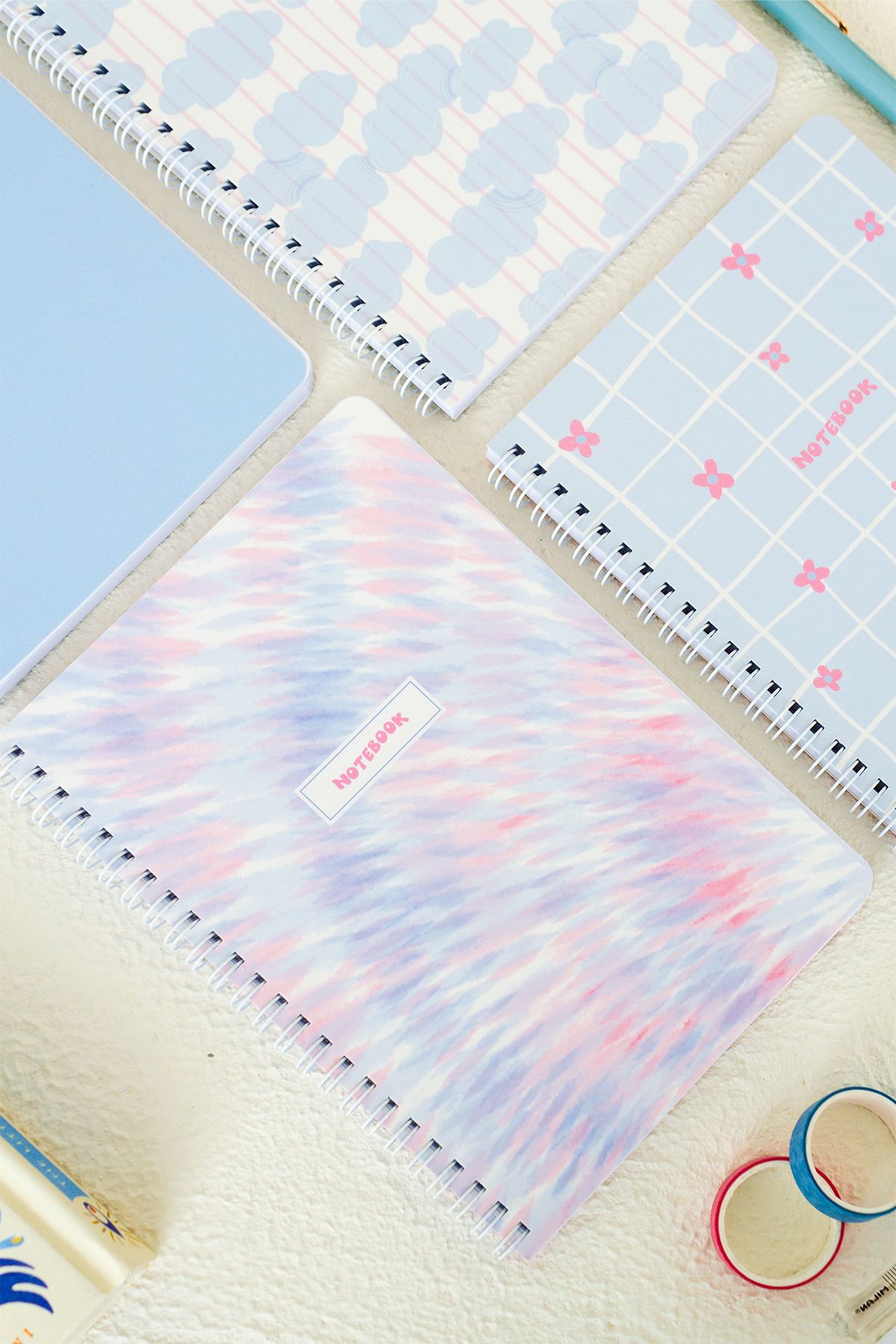 Matt Notebook-A5 Spiral School Notebook 80 sheets Set of 4 - Lined 2