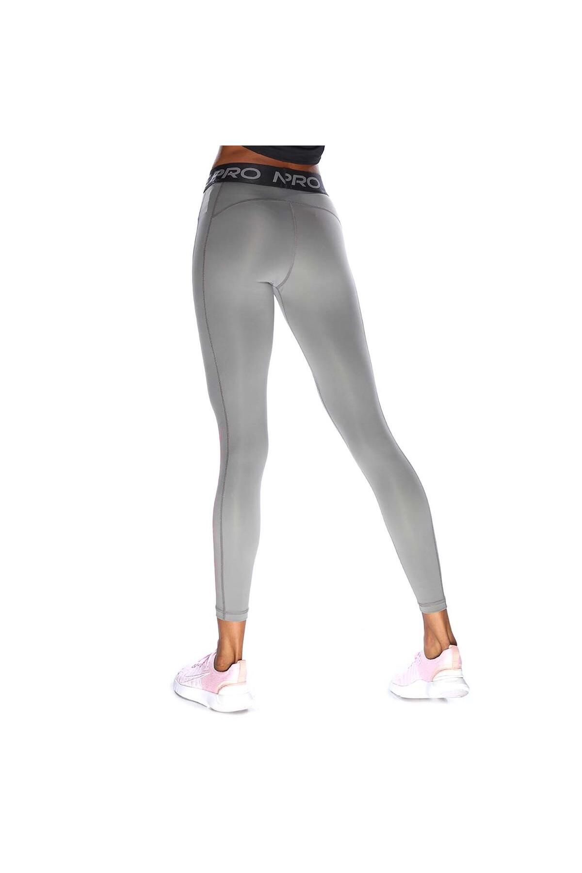 Nike Pro Kadın Gri Günlük Stil Tayt AO9975-063