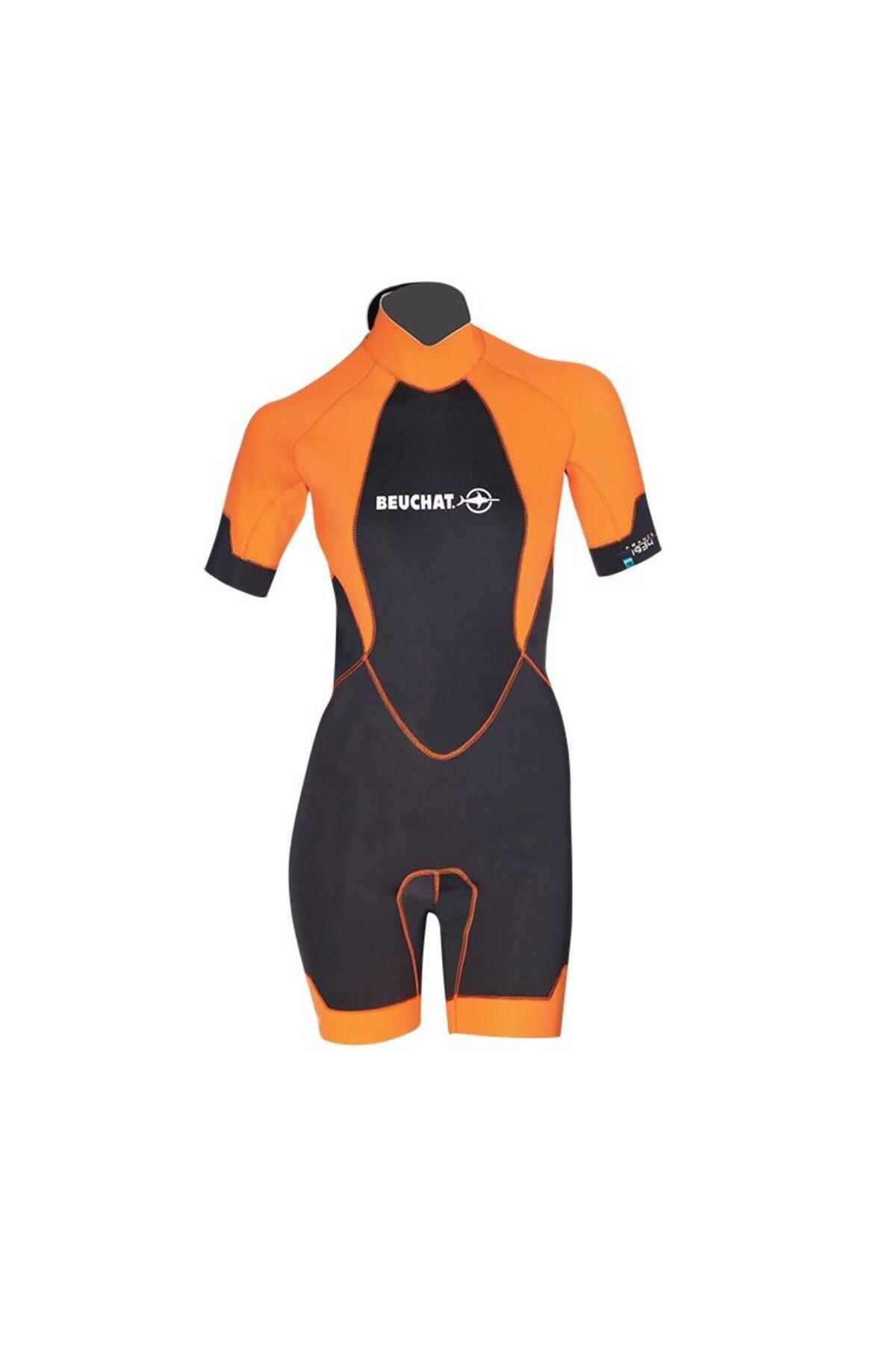 Beuchat Shorty ATOLL, 2 mm Kadın Turuncu