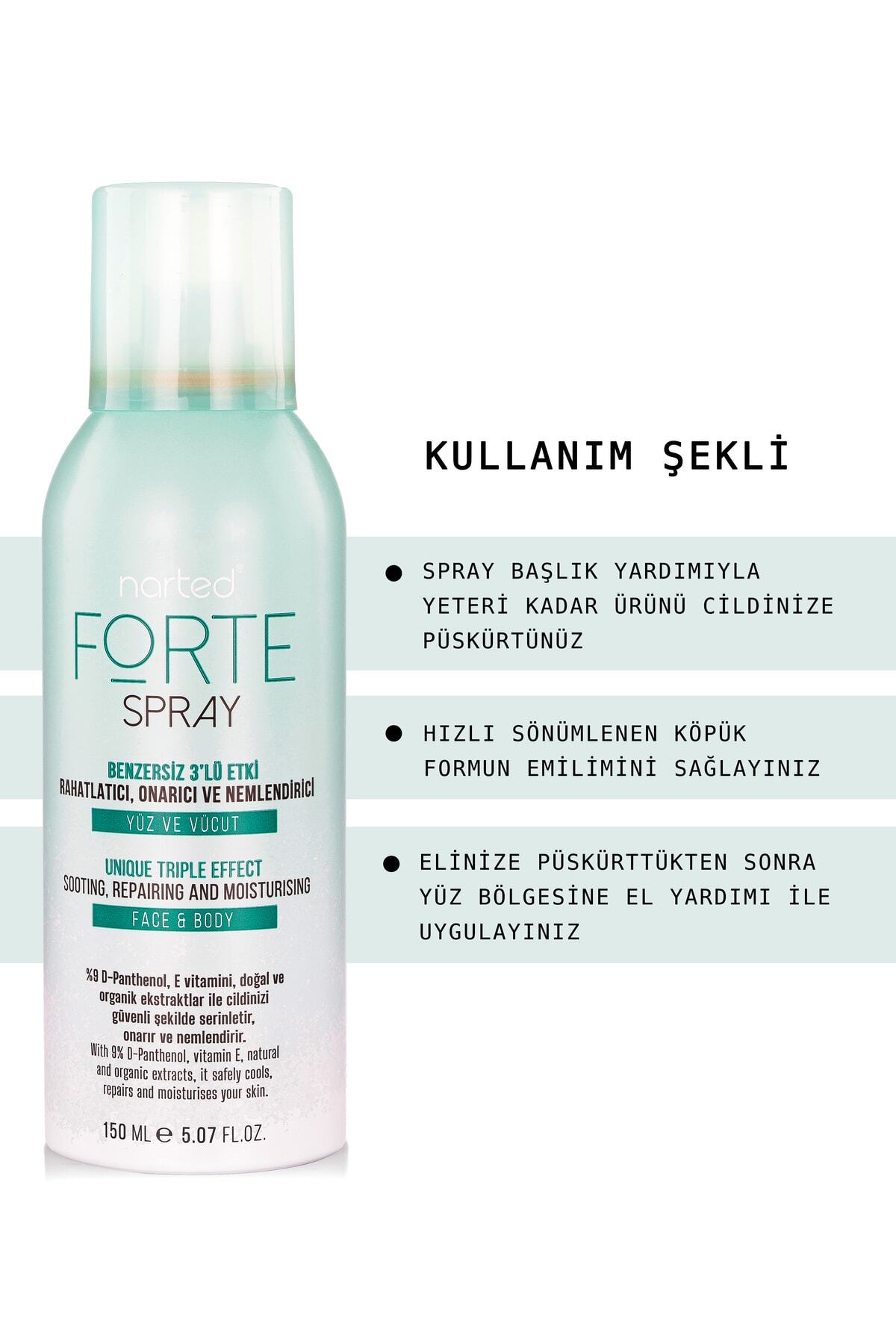 Forte Spray Rahatlatıcı Onarıcı Ve Nemlendirici Güneş Sonrası Spray 150ml — Forte 1 — تصویر 3 از 5