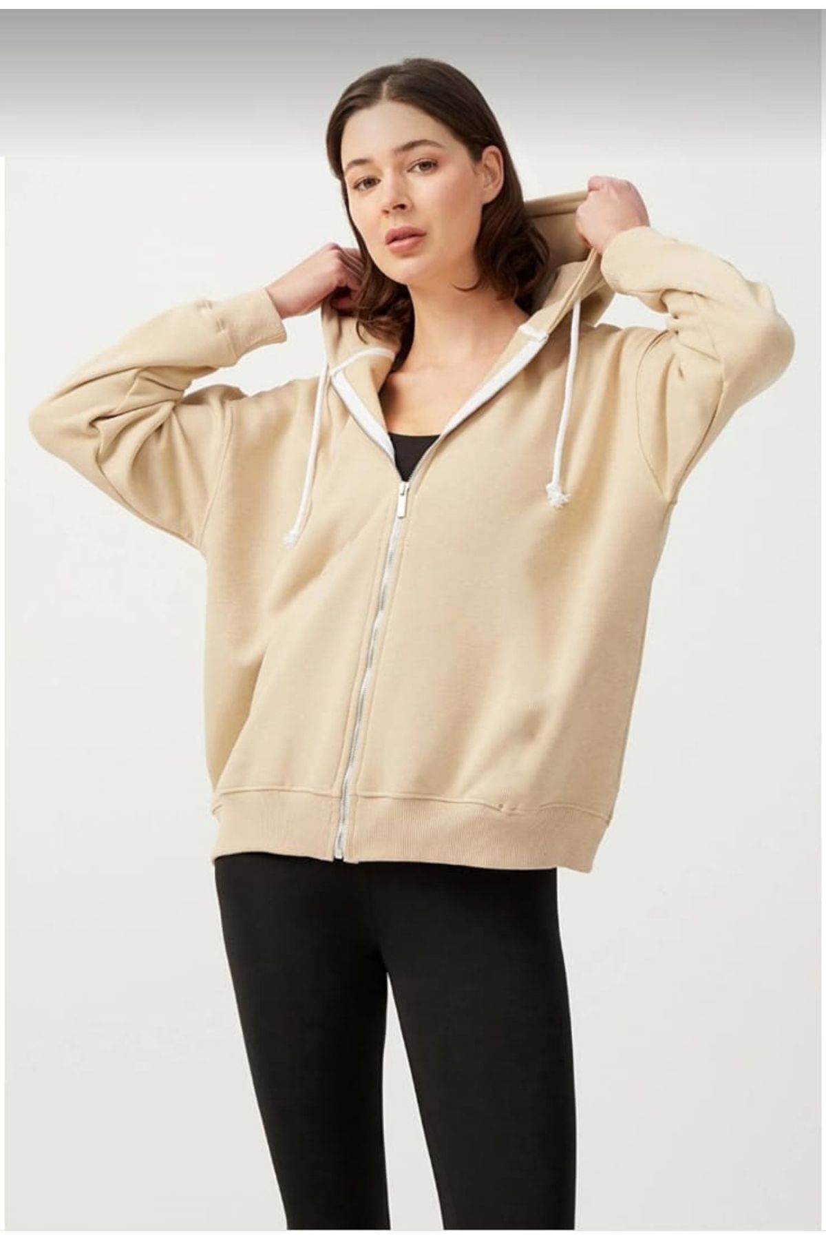 Women's hooded sweatshirt discount cardigan
