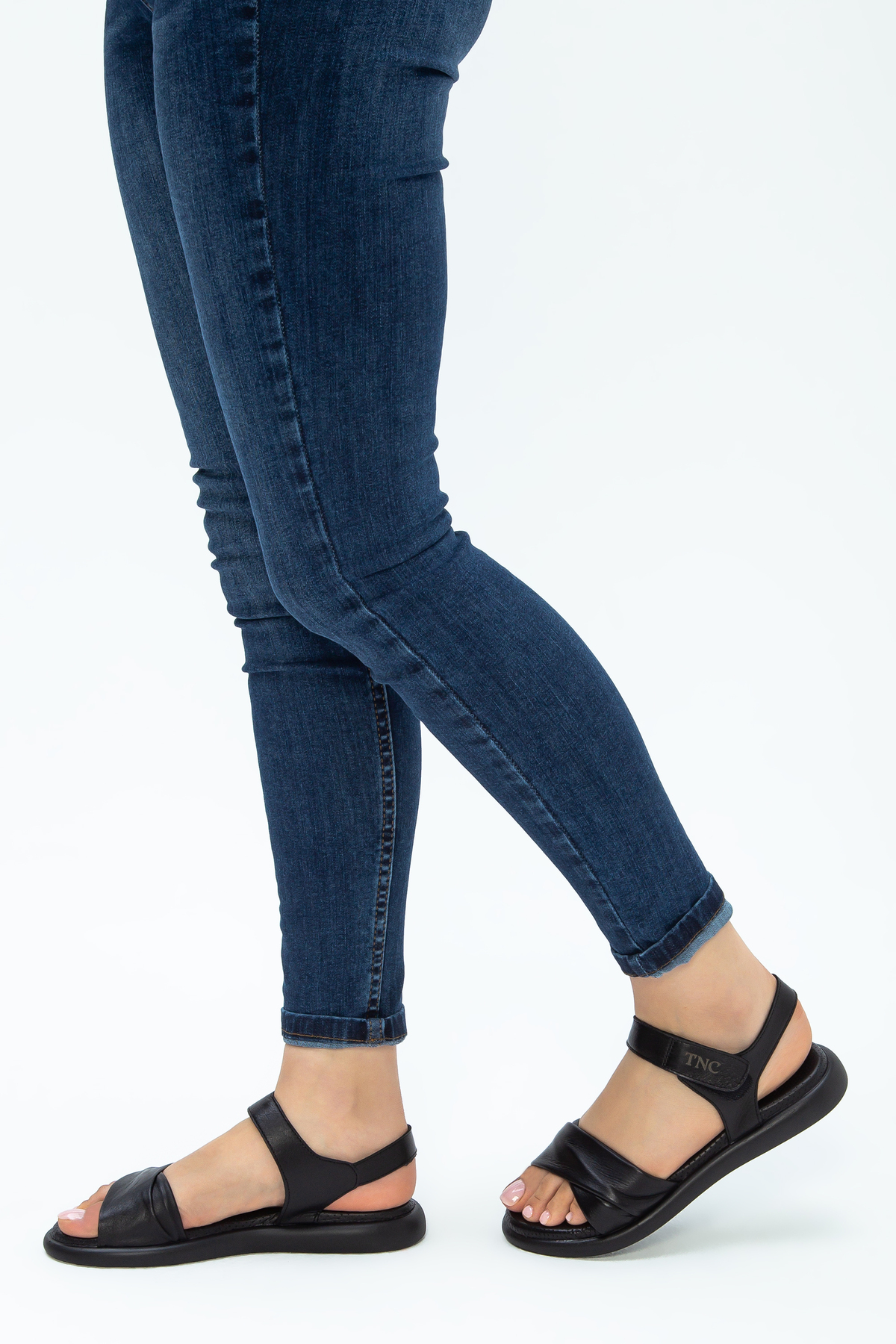 تامر تانجا صندل تخت چرم اصل زنانه 878 24 Bn Sndlt Y23