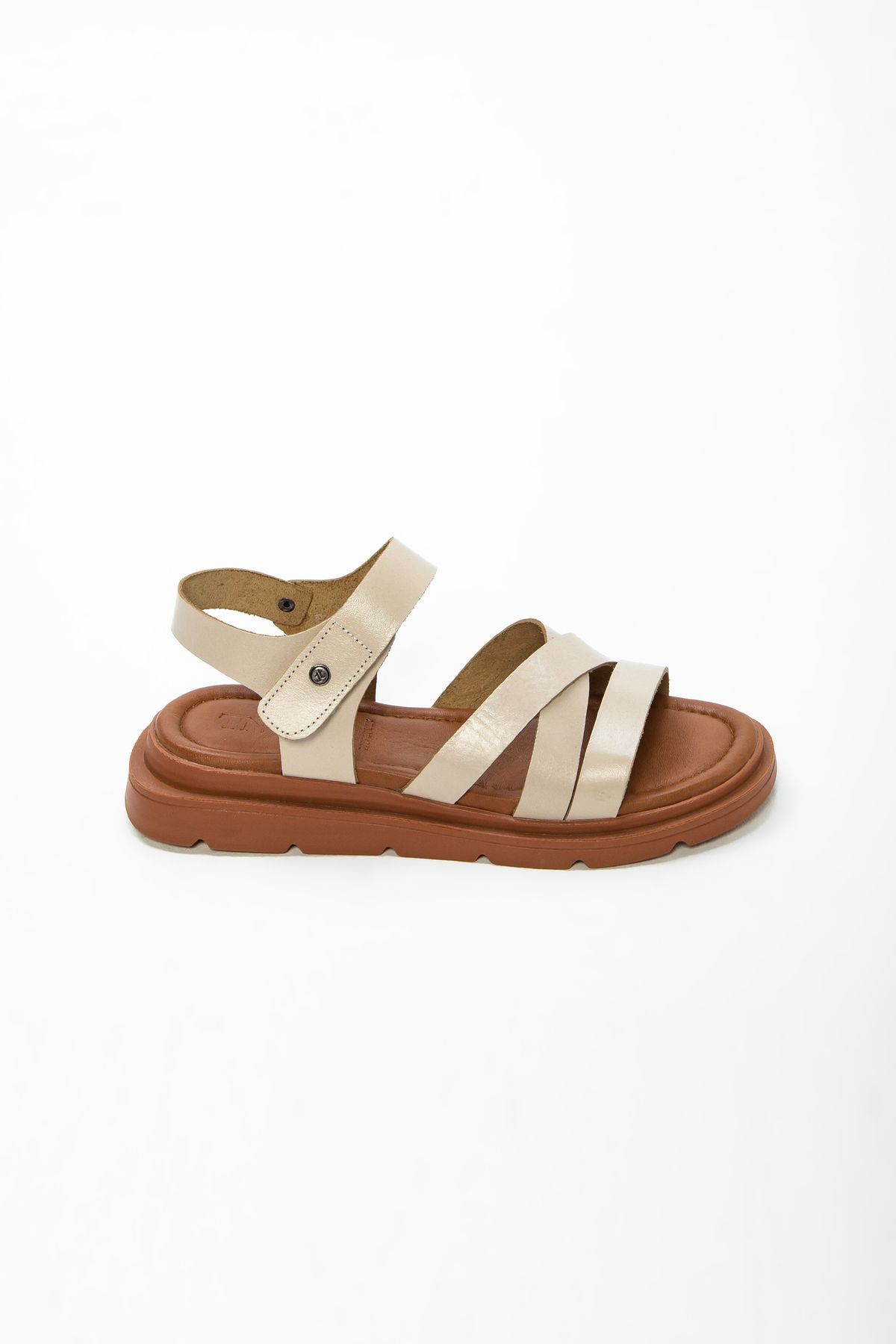 Tamer Tanca-Women's Genuine Leather Flat Sandals 878 522 Bn Sndlt Y23 7
