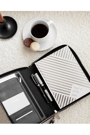 JoZip Deri Planlayıcı A5 Black Silver
