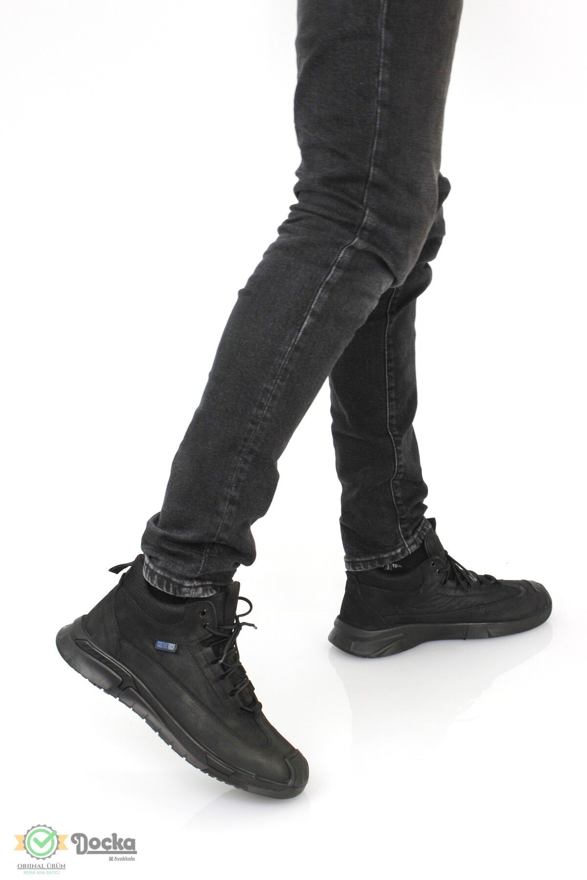Scootland-Men's Genuine Leather Sports Style Casual Sneaker Boots 3