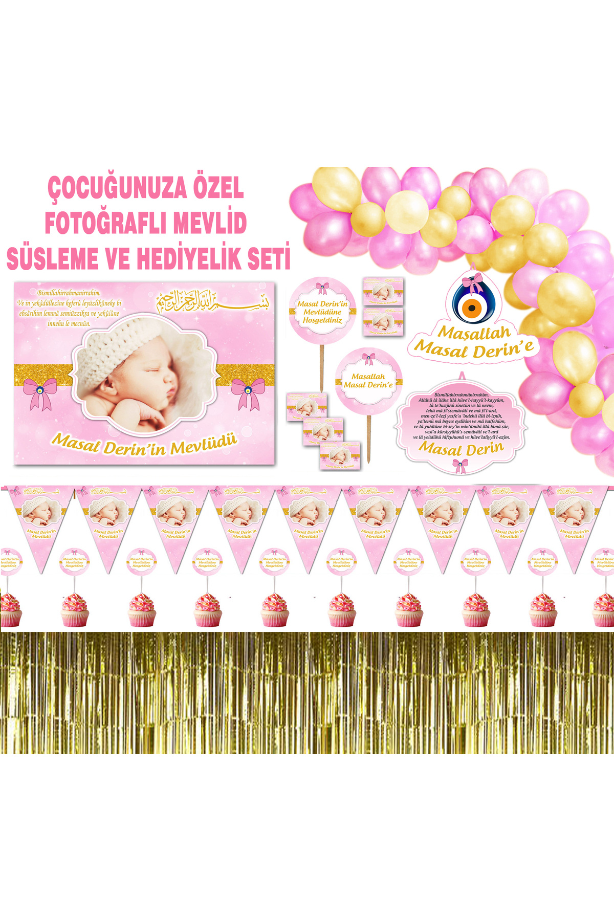 Baby Mawlid Mevlud Decoration and Gift Set