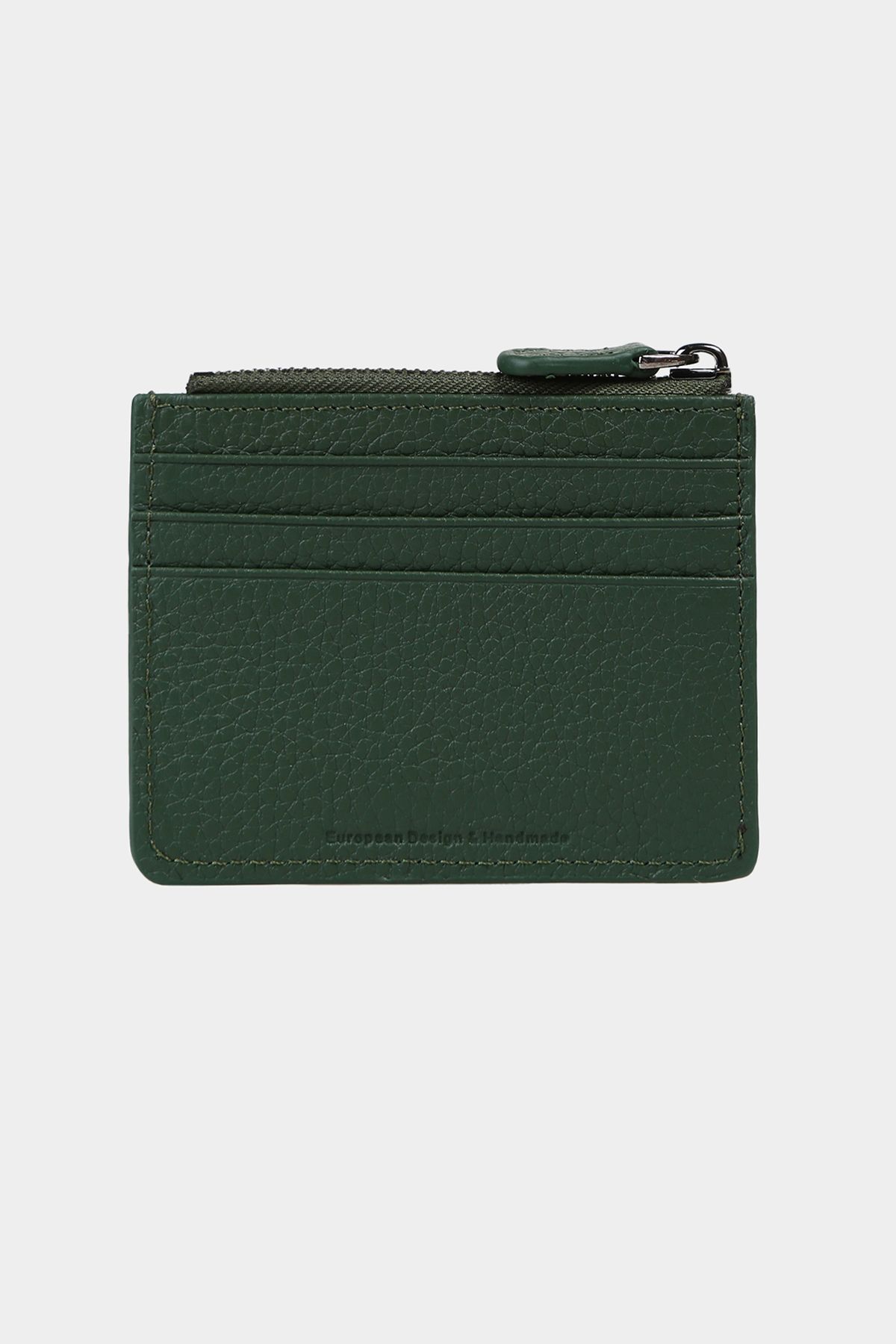 Green leather 2025 coin purse