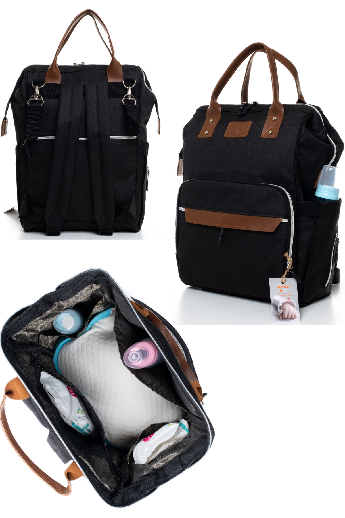 Necix's 6LI SEVİMLİ AYILAR DOĞUM SET(10’LU HASTANE ÇIKIŞ,BEBEK ÇANTASI,KUNDAK,BATTANİYE,MENDİL VE ÇORAP SET) fotoğrafı 6 (önizleme)