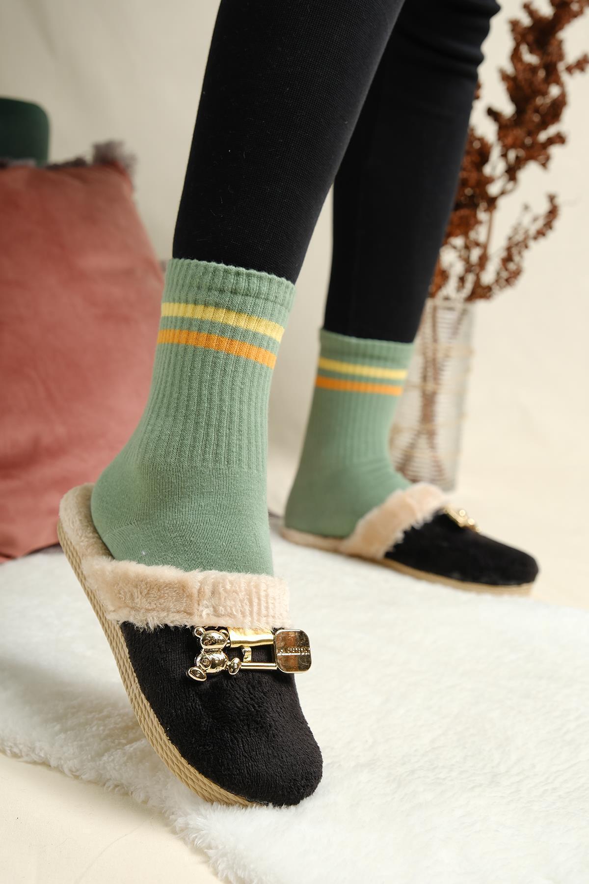  کابی - دمپایی خانگی زنانه طرح قلب