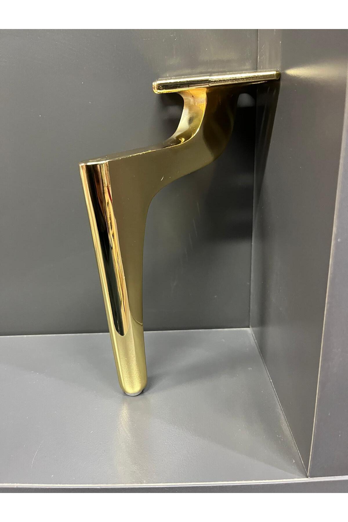 Emaks Elegant Metal Leg 14cm Gold Color Armchair TV Unit Dresser Cabinet  Pouf Bedside Table Modern Furniture Leg Gold- Trendyol