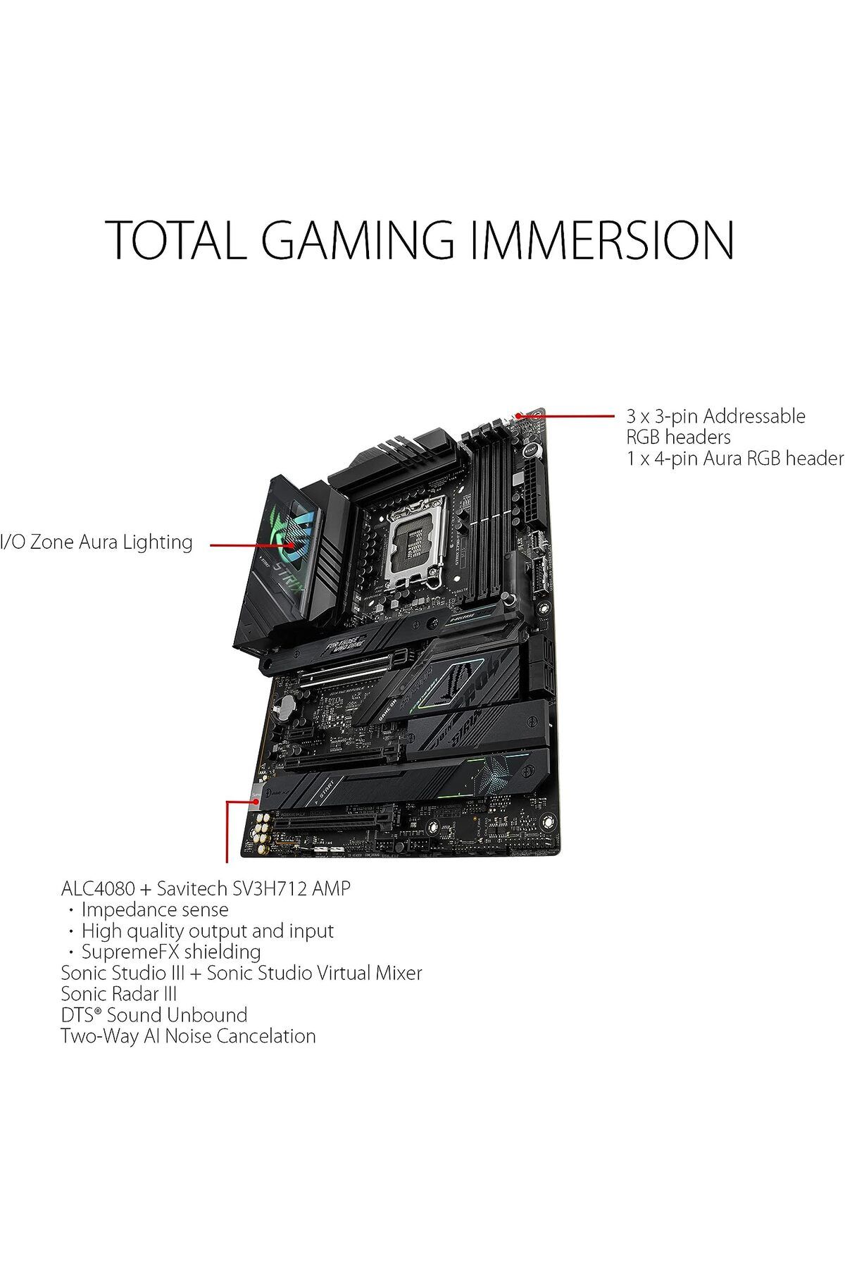 As-Asus ROG Strix Z790-F - Intel Z790 Gaming WiFi Motherboard, DDR5 7200 Memory, ATX Design (ROG Strix Z790-F) 4