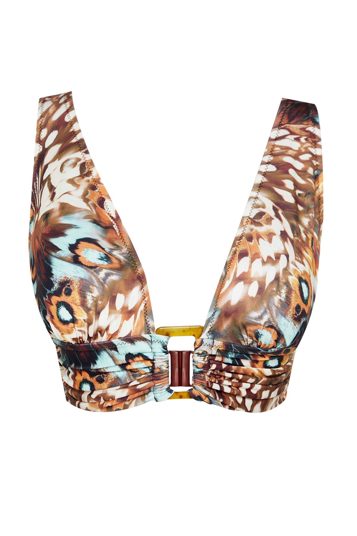 Trendyol Collection-Bikinioberteil mit Schmetterlingsmuster und Dreieckszubehör – TBESS24BU00002 5