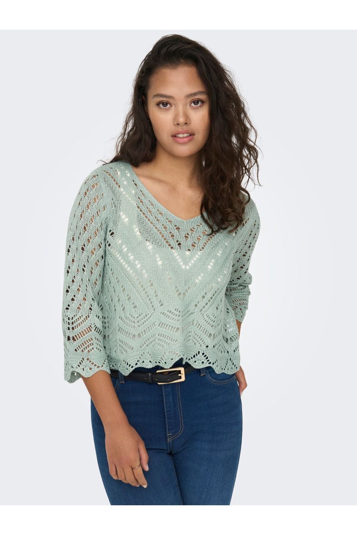 JDY-JDYNEW SUN 3/4 Short Pullover – Tragetasche KNT 6