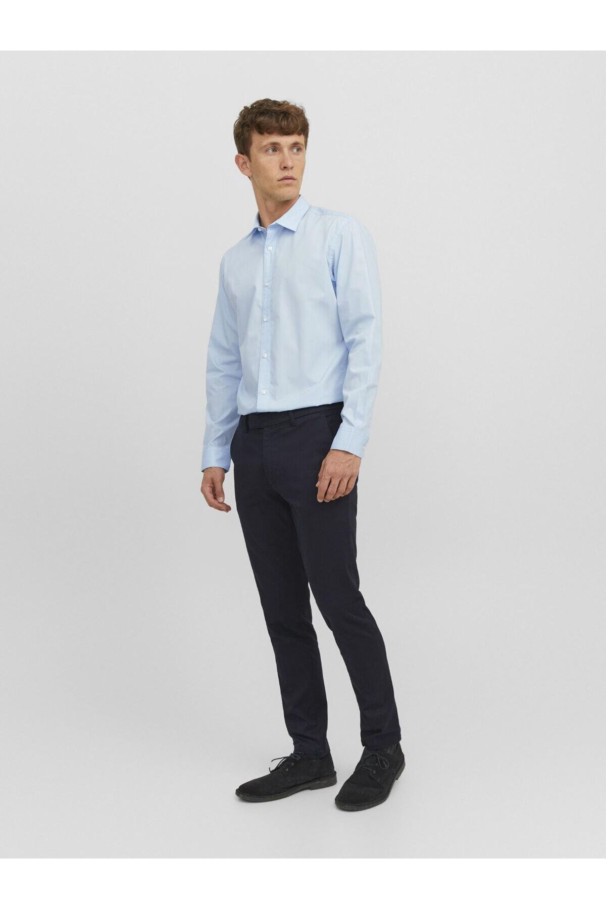 پیراهن مردانه راسته آستین بلند | جک اند جونز Jack & Jones 12187222 - تصویر 4
