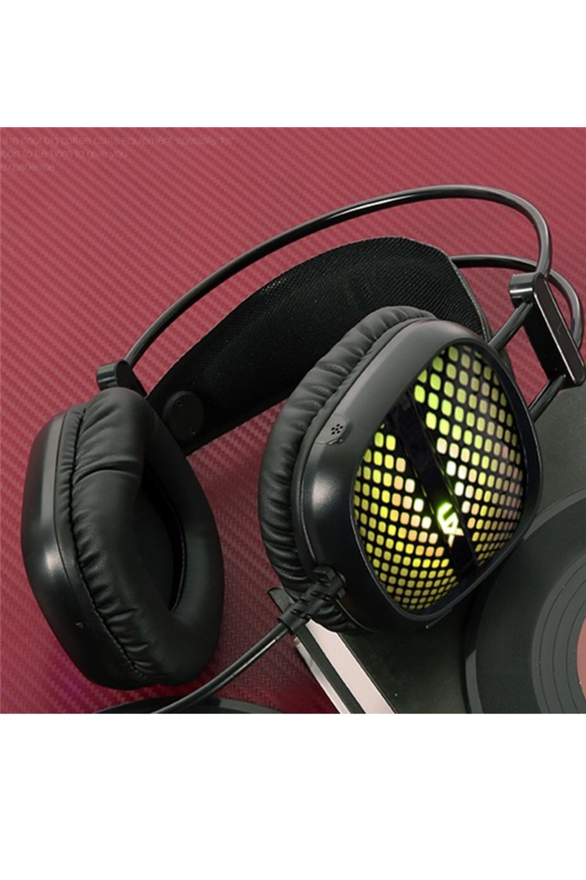 LED IŞIKLI MİKROFONLU OYUNCU KULAKLIK A2 E-SPORTS HEADPHONES #2