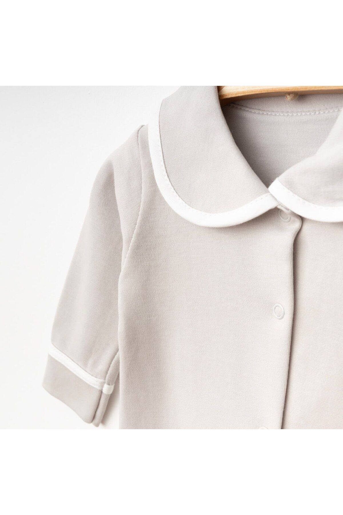 Minimus Newborn Baby Boy Cotton Ribbed Baby Collar Rompers Set 5