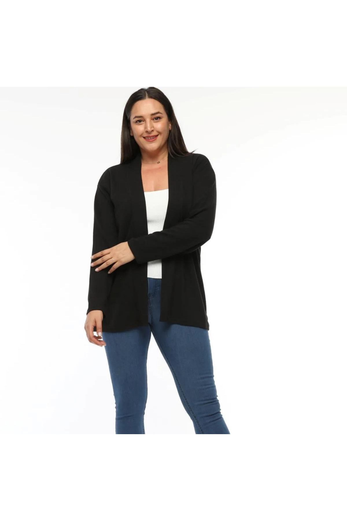 Damla-Women's Plus Size Loose Cardigan 2