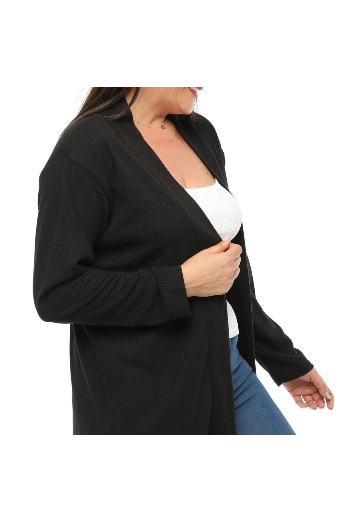 Damla-Women's Plus Size Loose Cardigan 3
