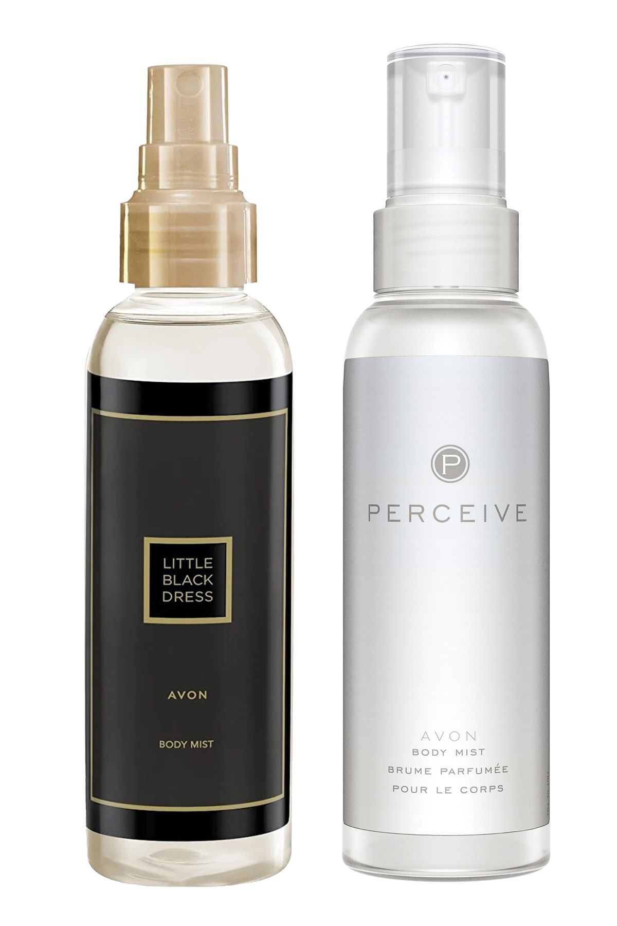 بسته اسپری بدن زنانه لباس مشکی کوچک و Perceive Avon