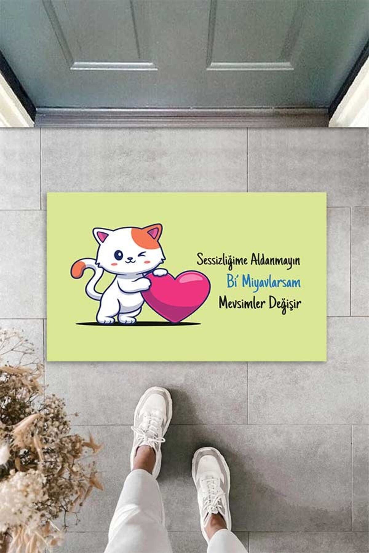 on the clouds-Digital Printed Don't Mess With My Silence My Bi Towels Change Seasons Decorative Door Mat 4