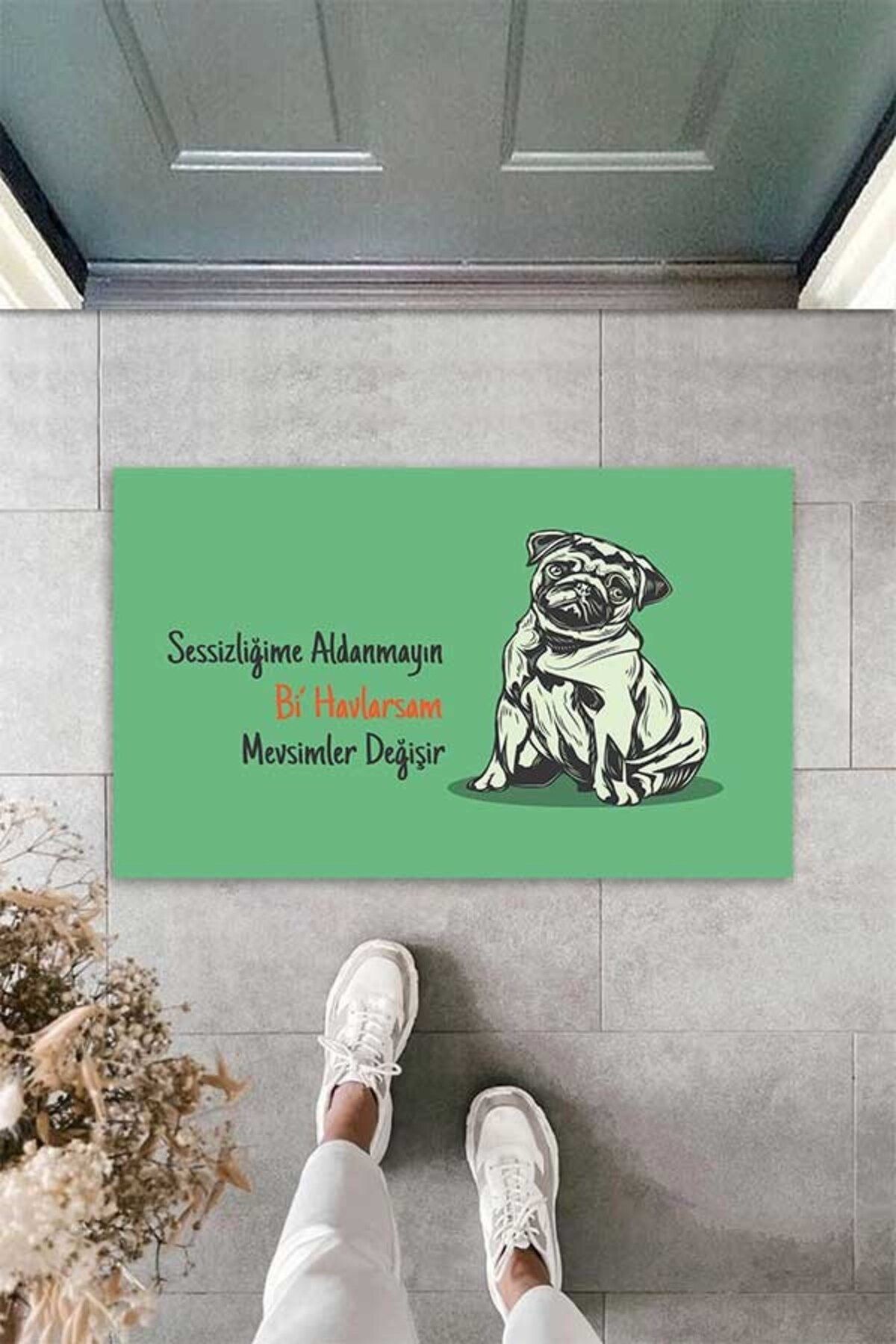 on the clouds-Digital Printed Don't Mess With My Silence My Bi Towels Change Seasons Decorative Door Mat 4