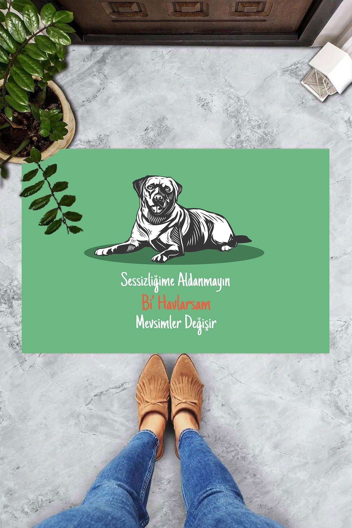 on the clouds-Digital Printed Don't Mess With My Silence My Bi Towels Change Seasons Decorative Door Mat 3