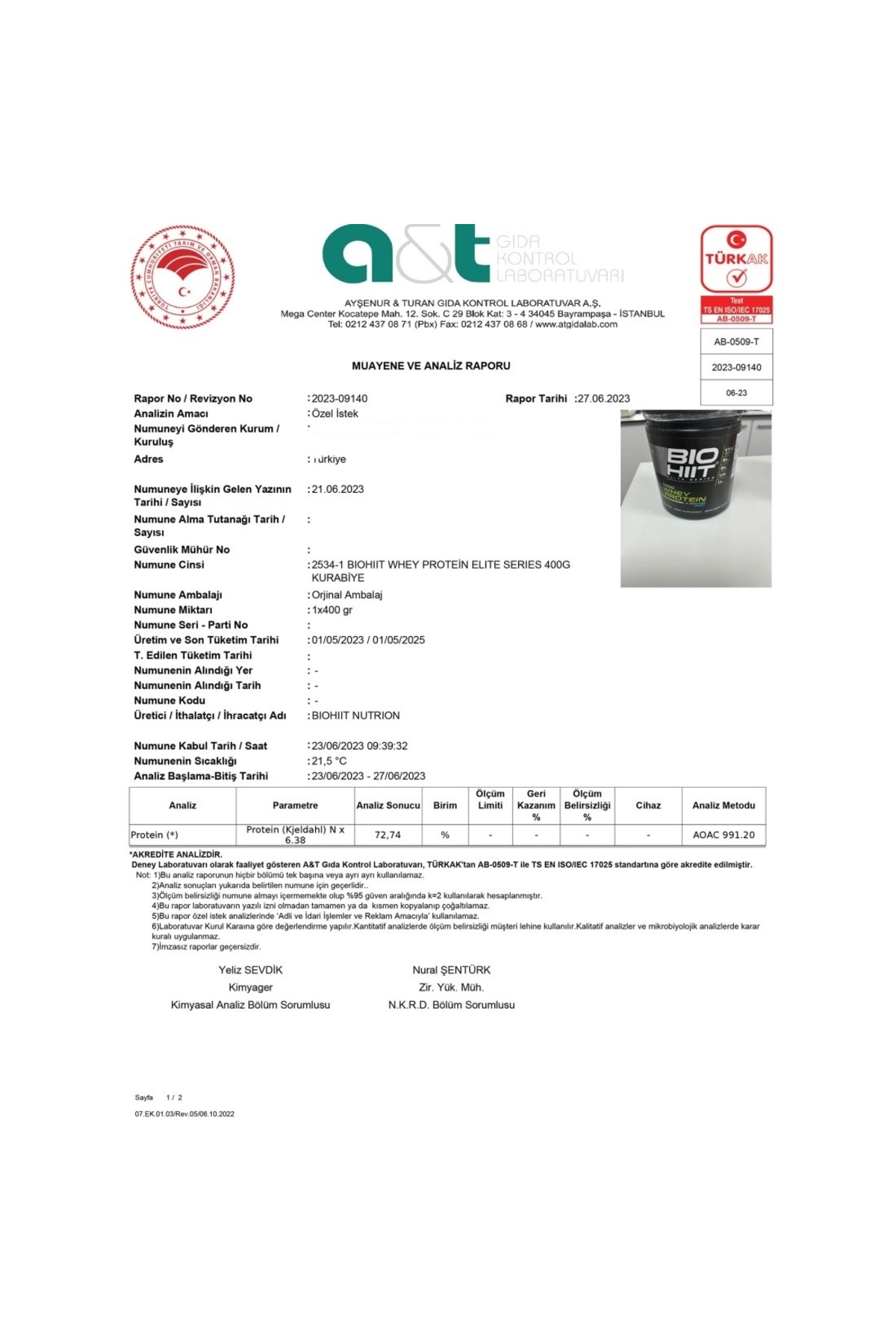 BİOHİİT WHEY 1000GR ÇİLEK AROMA 3