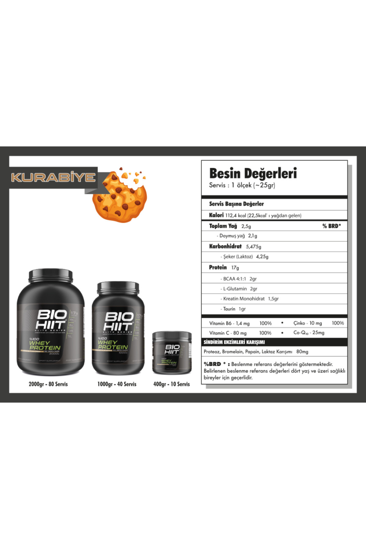 BİOHİİT WHEY 400GR ÇİKOLATA 2