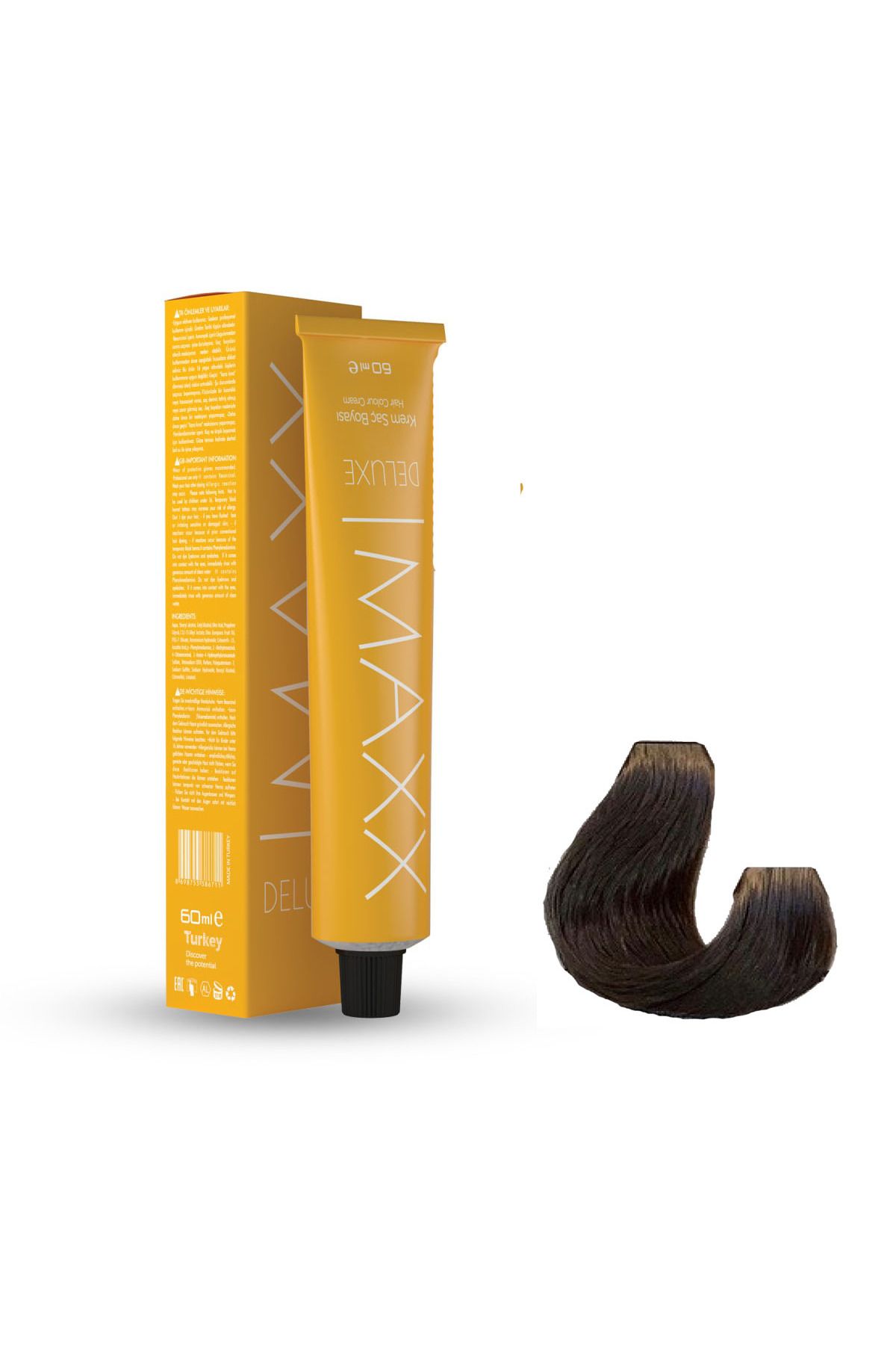 Maxx Deluxe Tüp Boya 8.11 Yoğun Küllü Açık Kumral 60 ml x 2 Adet