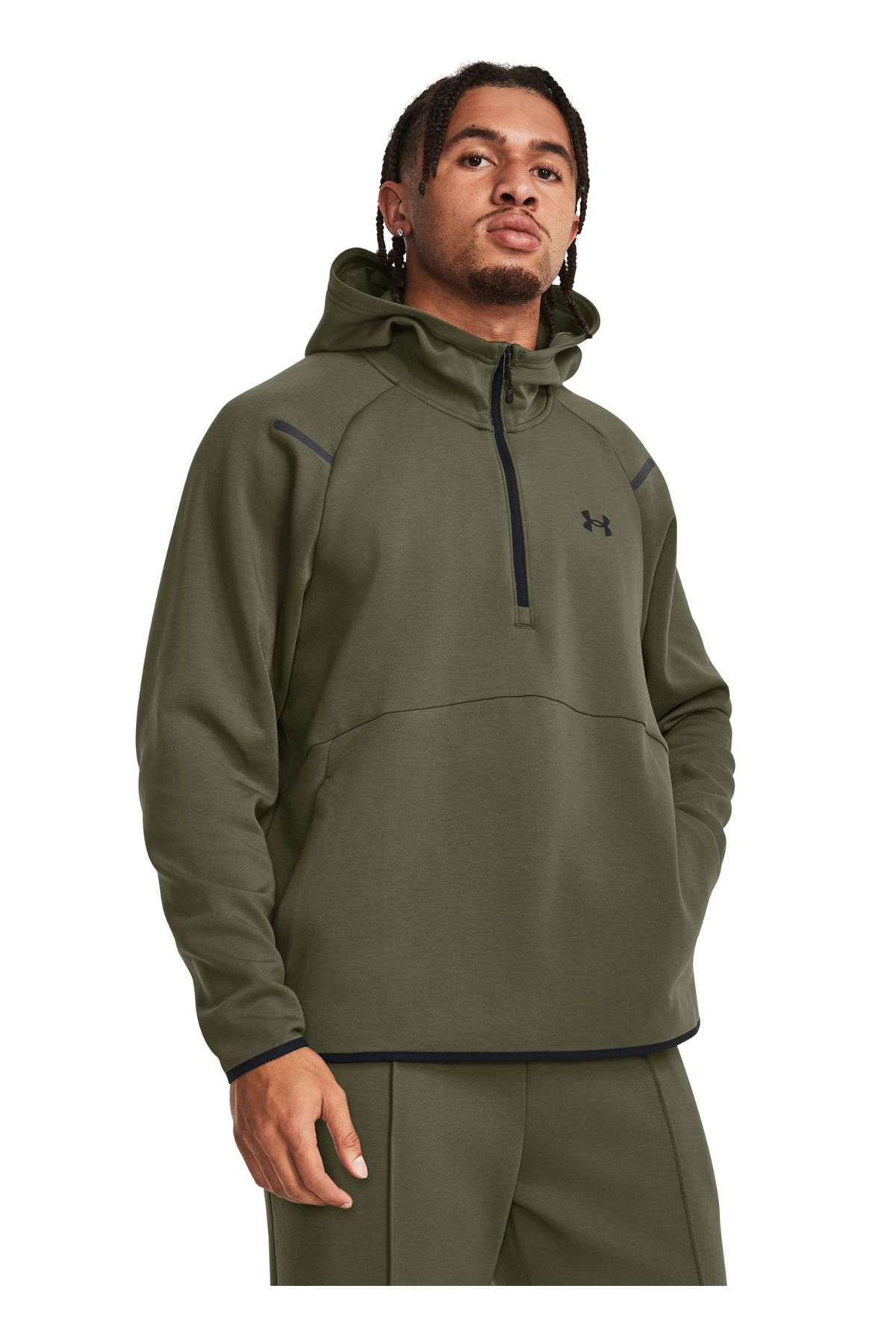 Green under armour pullover store