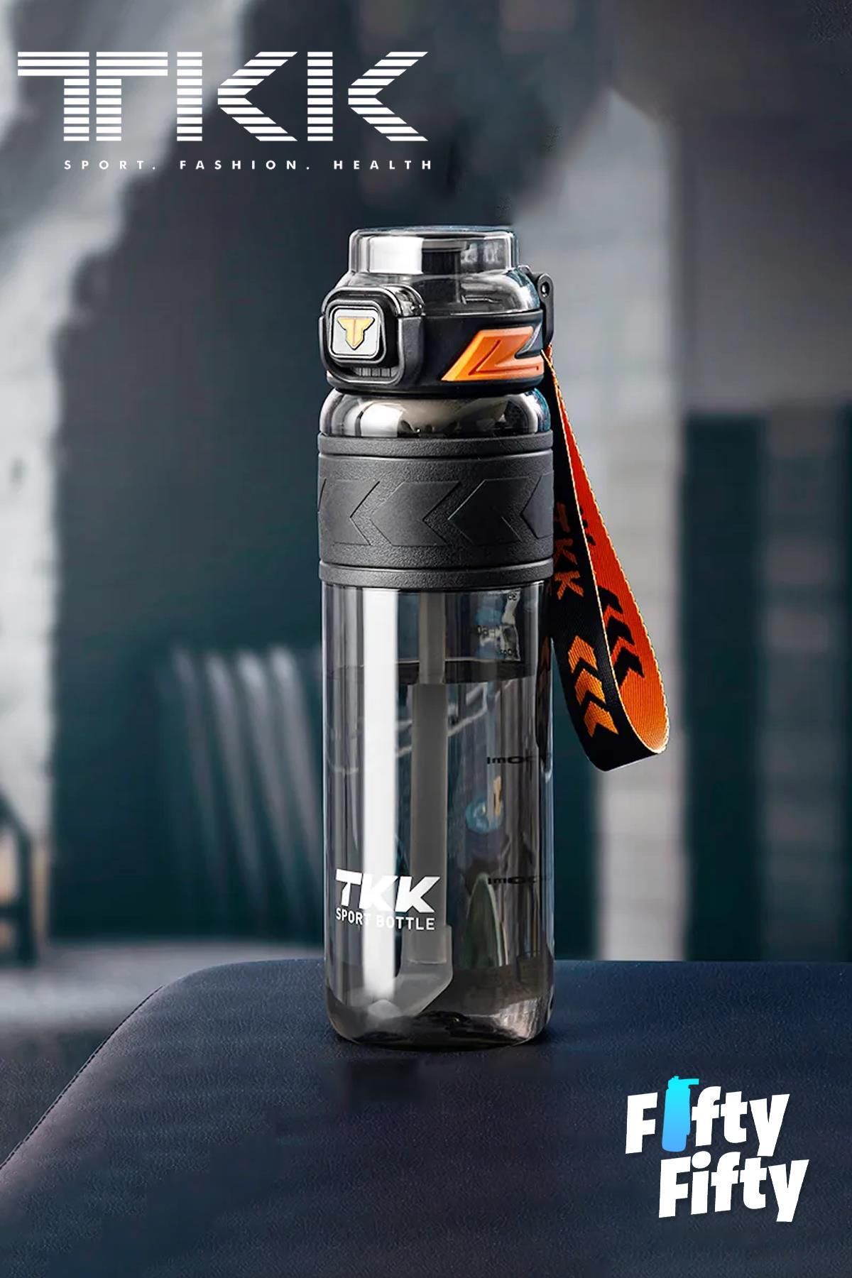 Vagonlife-TKK 800 ML Dual Use Tritan Water Bottle with Straw/Comfortable Drinking Bpa Free with Carrying Strap FFTKK1020 4