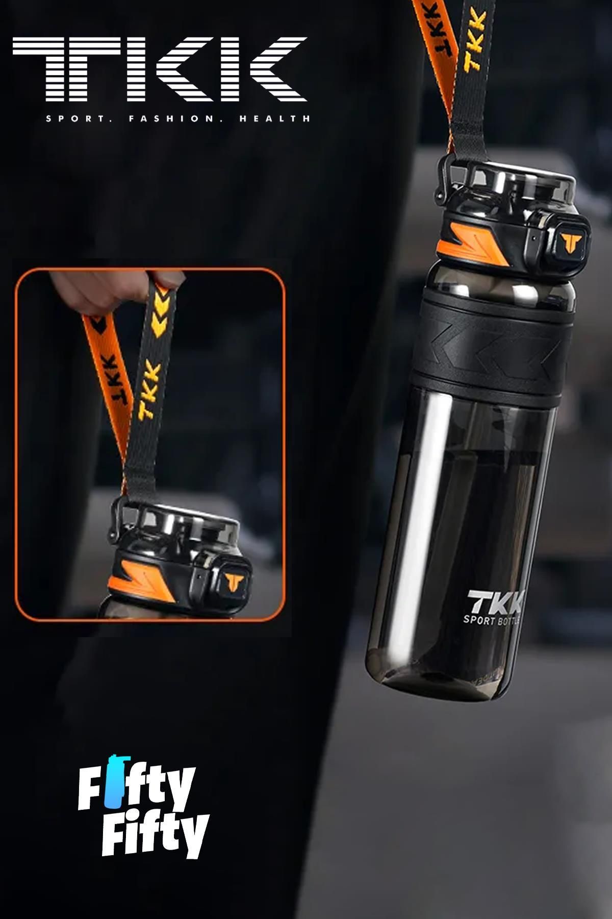 Vagonlife-TKK 800 ML Dual Use Tritan Water Bottle with Straw/Comfortable Drinking Bpa Free with Carrying Strap FFTKK1020 5