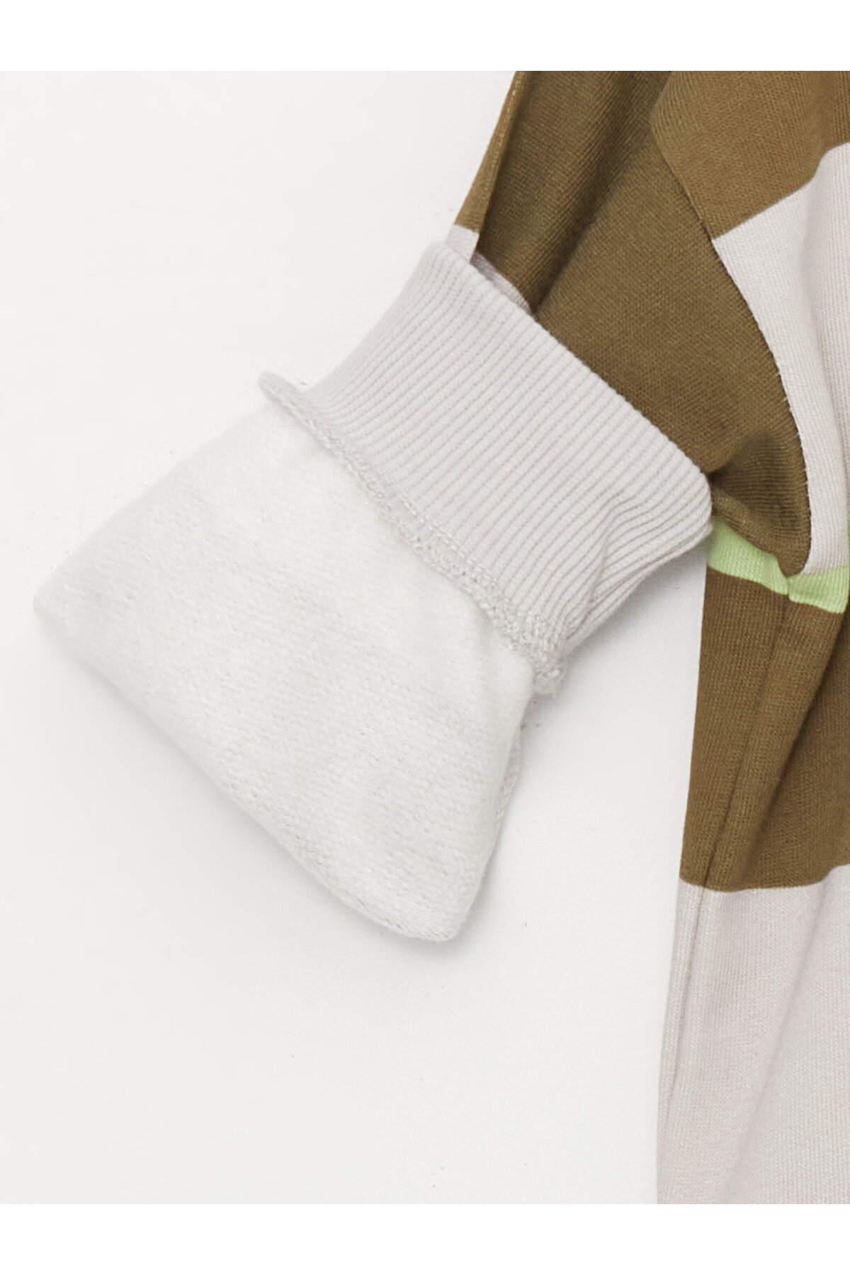 LC Waikiki Bisiklet Yaka Uzun Kollu Çizgili Erkek Bebek Sweatshirt fotoğrafı 4 (önizleme)