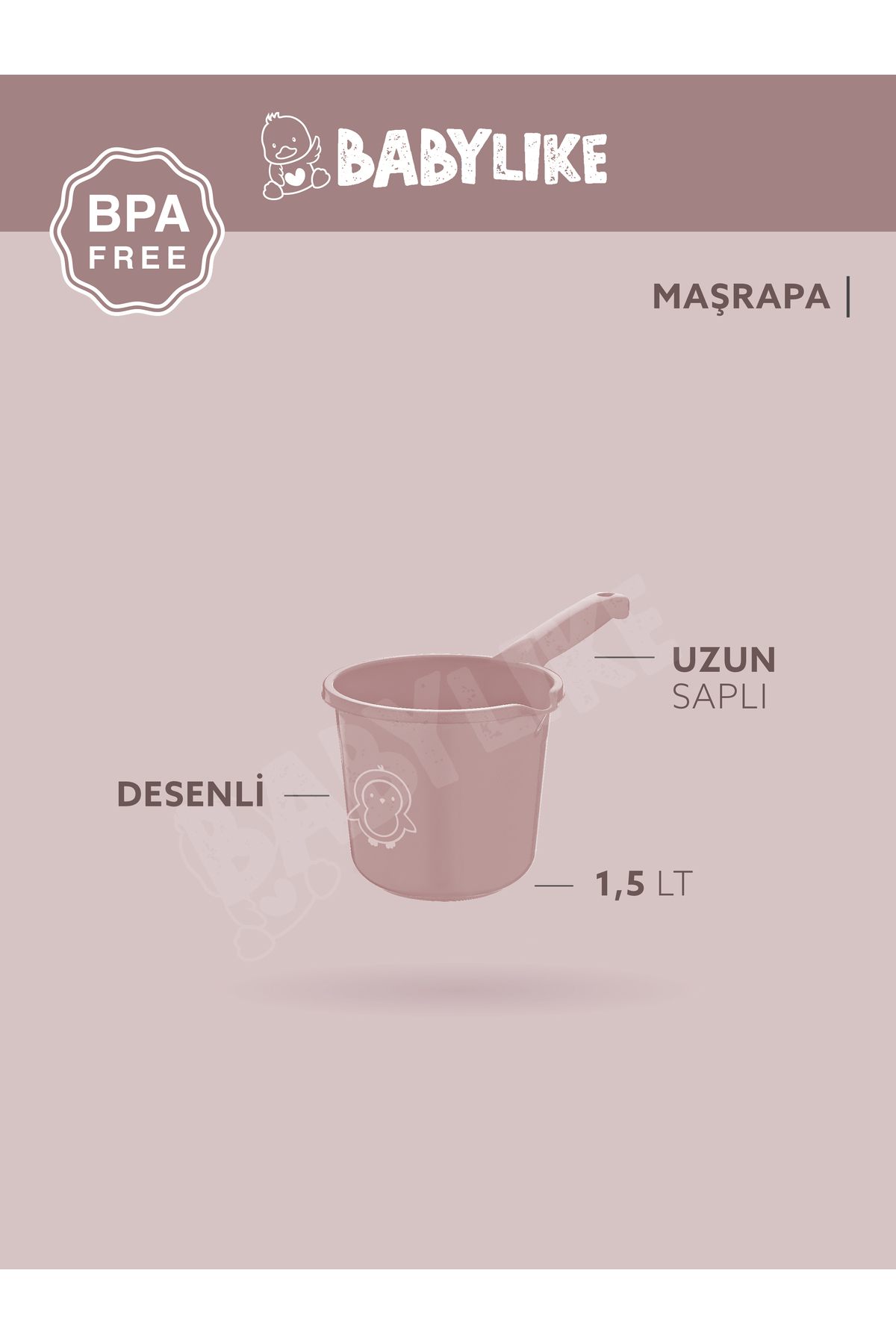 Babylike 5'li Bebek Seti- Küvet&lazımlık/yıkama Koltuğu&kova&maşrapa fotoğrafı 6 (önizleme)