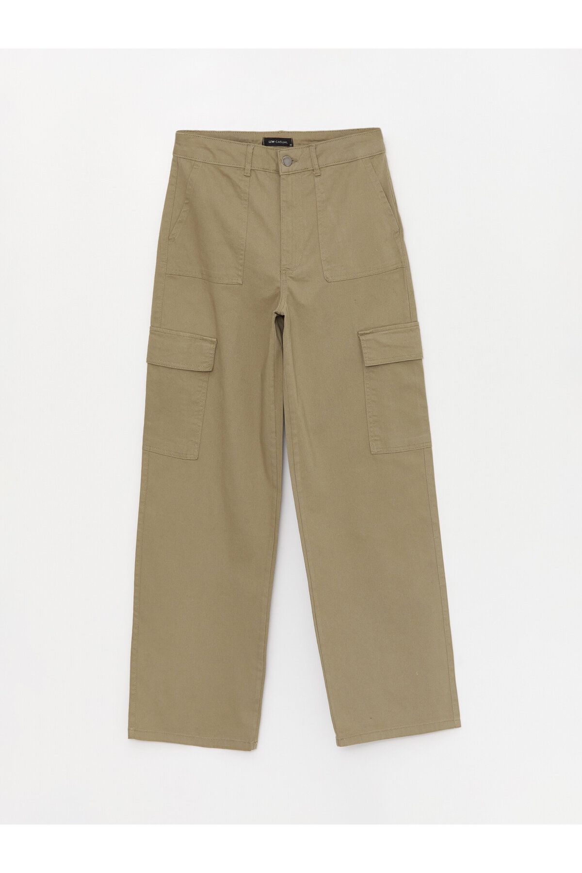 LC Waikiki-Women's Comfortable Fit Straight Cargo Pants 5