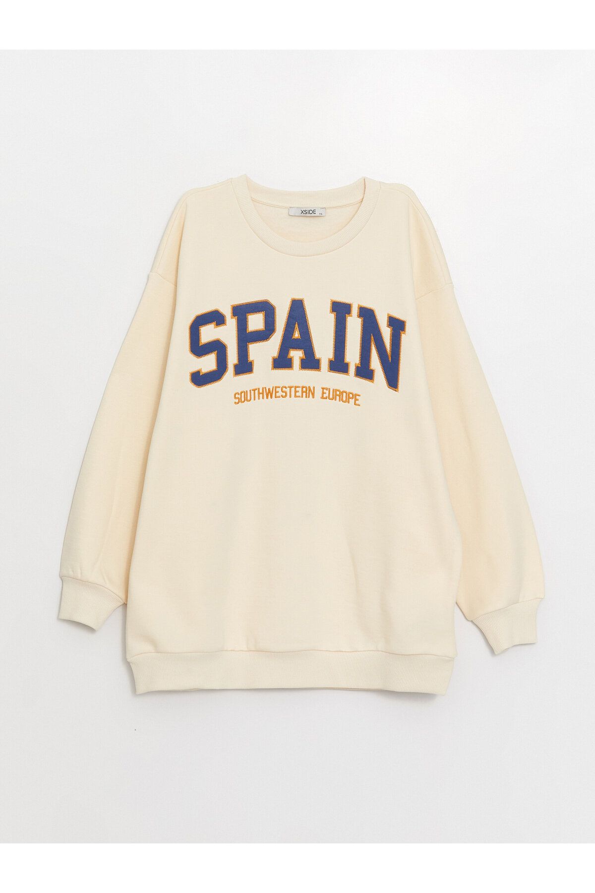 LC Waikiki-Dámská mikina Oversize Crew Neck s dlouhým rukávem – potištěná 6