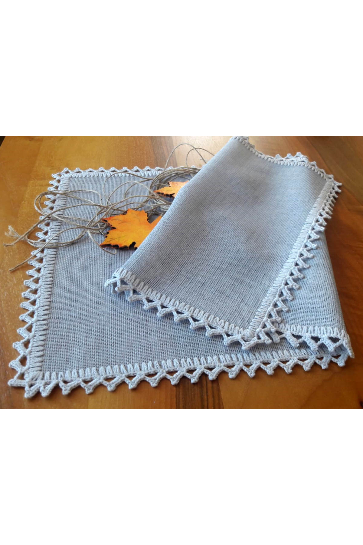 Gri Keten Linen Kumaşından Runner Takım Salon Takımı Yatak Odası Takımı 4