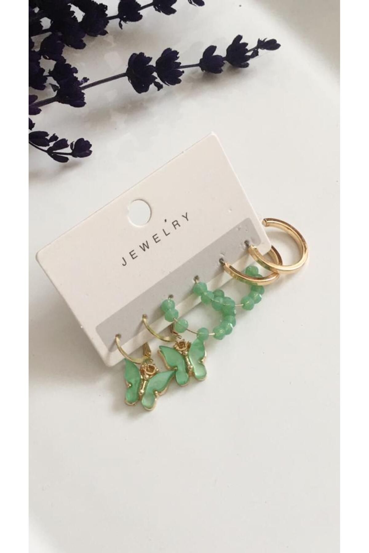 Gizemli Aksesuar Women s 3 Piece Earring Set Trendyol
