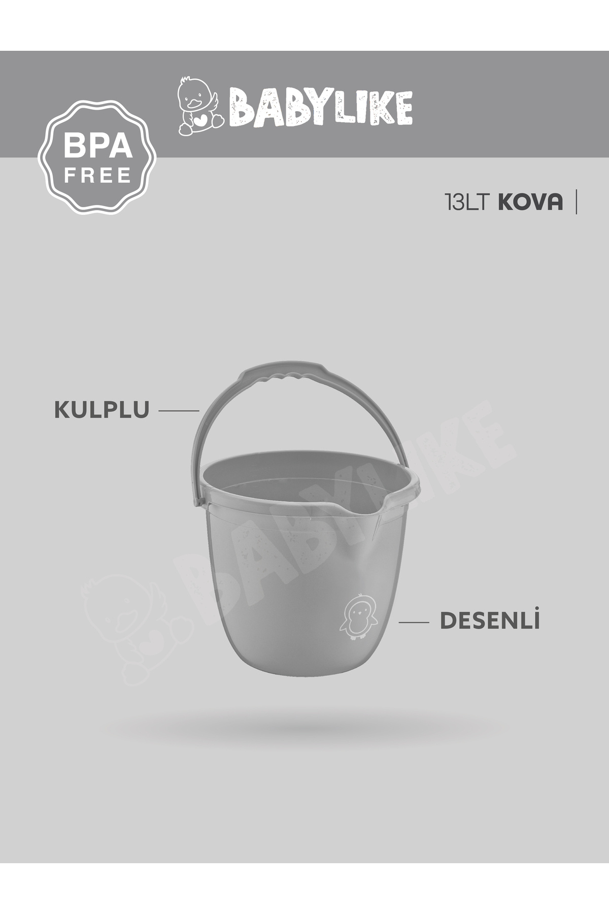 Babylike 5'li Bebek Seti- Küvet&lazımlık&bebek Yıkama Koltuğu&kova&maşrapa fotoğrafı 3 (önizleme)