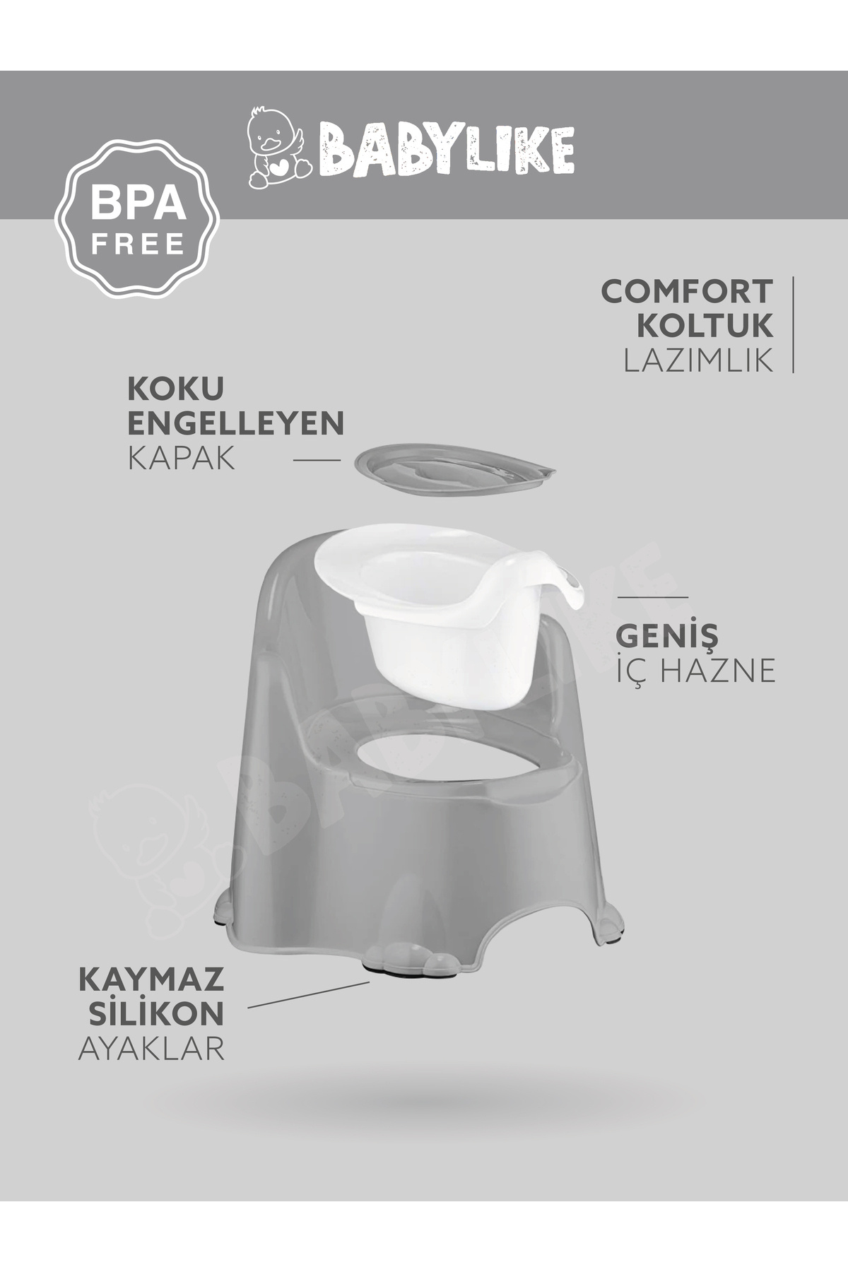 Babylike 5'li Bebek Seti- Küvet&lazımlık&bebek Yıkama Koltuğu&kova&maşrapa fotoğrafı 5 (önizleme)
