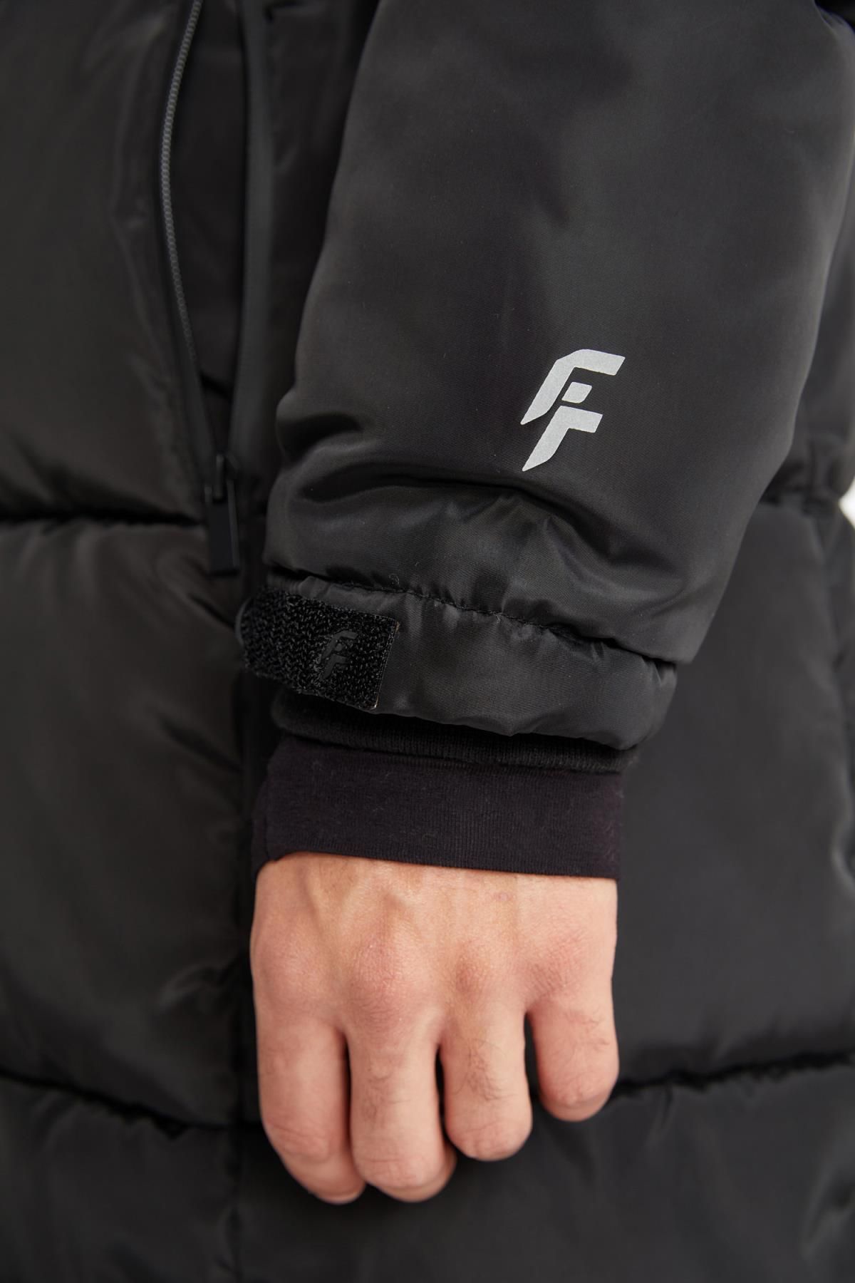 DeFacto-Fleece-gefütterter Kapuzenmantel Parka - Fit X5345az23wn 8