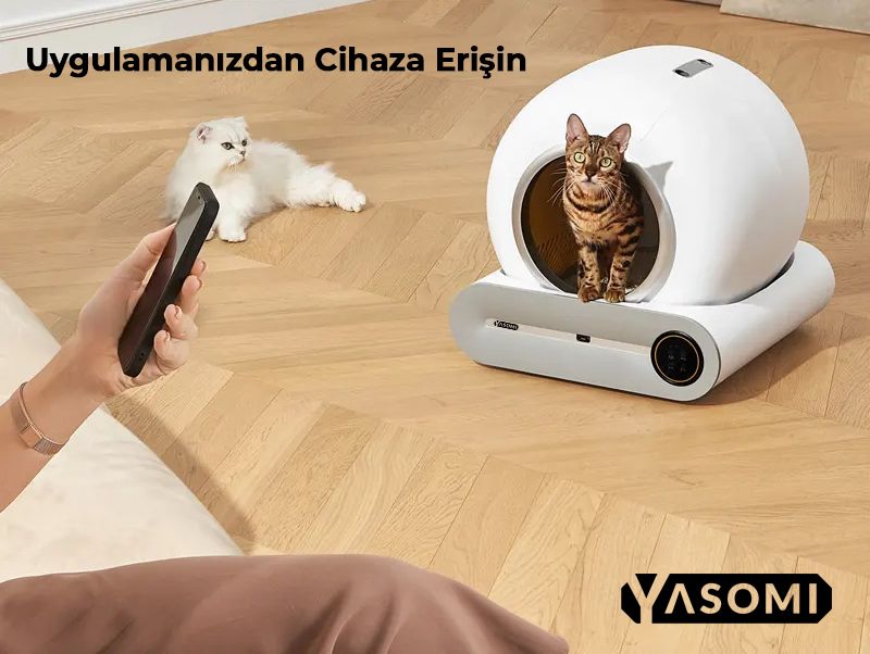 Yasomi Akıllı Kedi Tuvalet Kabı