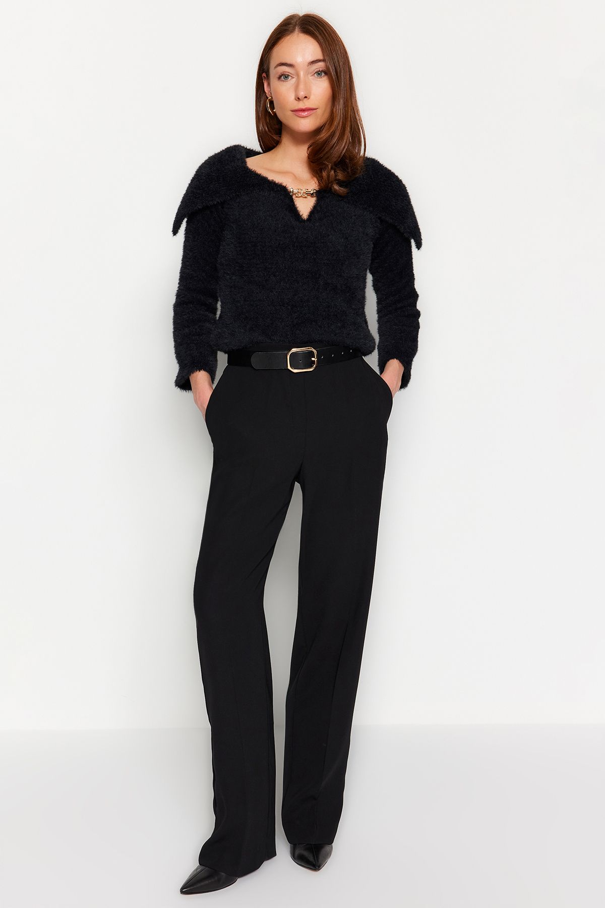 Trendyol Collection Pullover Schwarz Regular Fit Trendyol trendyol-collection-pullover-schwarz-regular-fit-trendyol