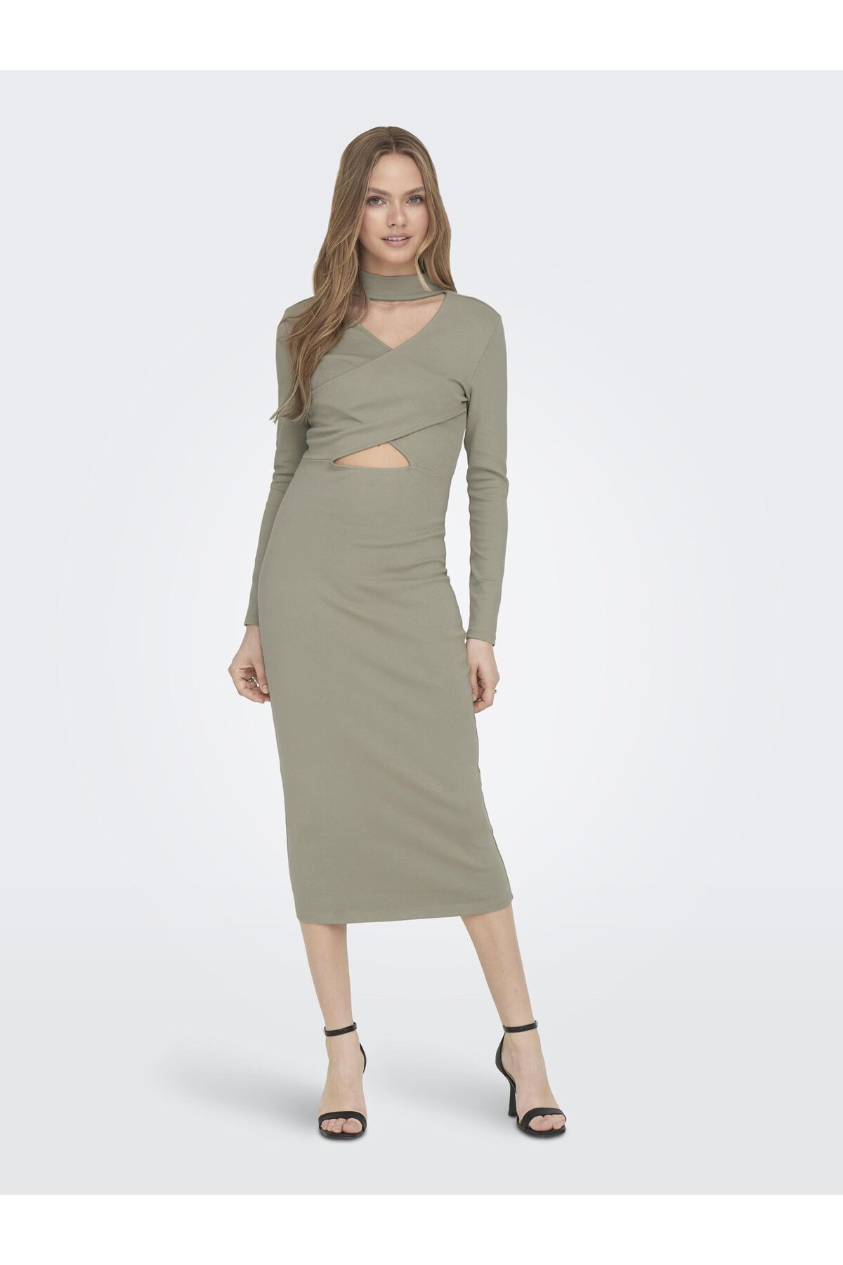 Only CUT Kleid ONLINA BOX JRS DRESS - Trendyol L/S
