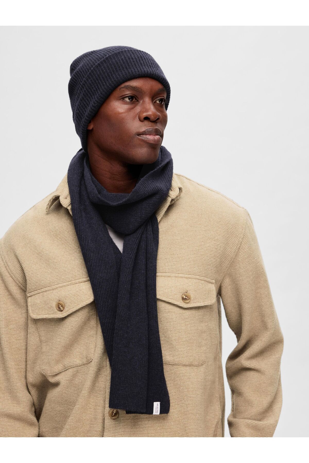 Selected Homme-Mütze Wollmix 1