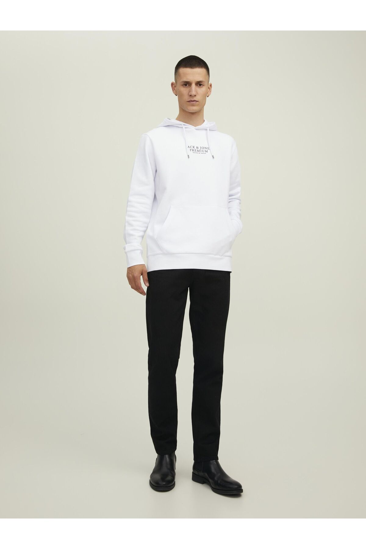 Jack & Jones Premium-Kapşonlu Kanguru Cep 4