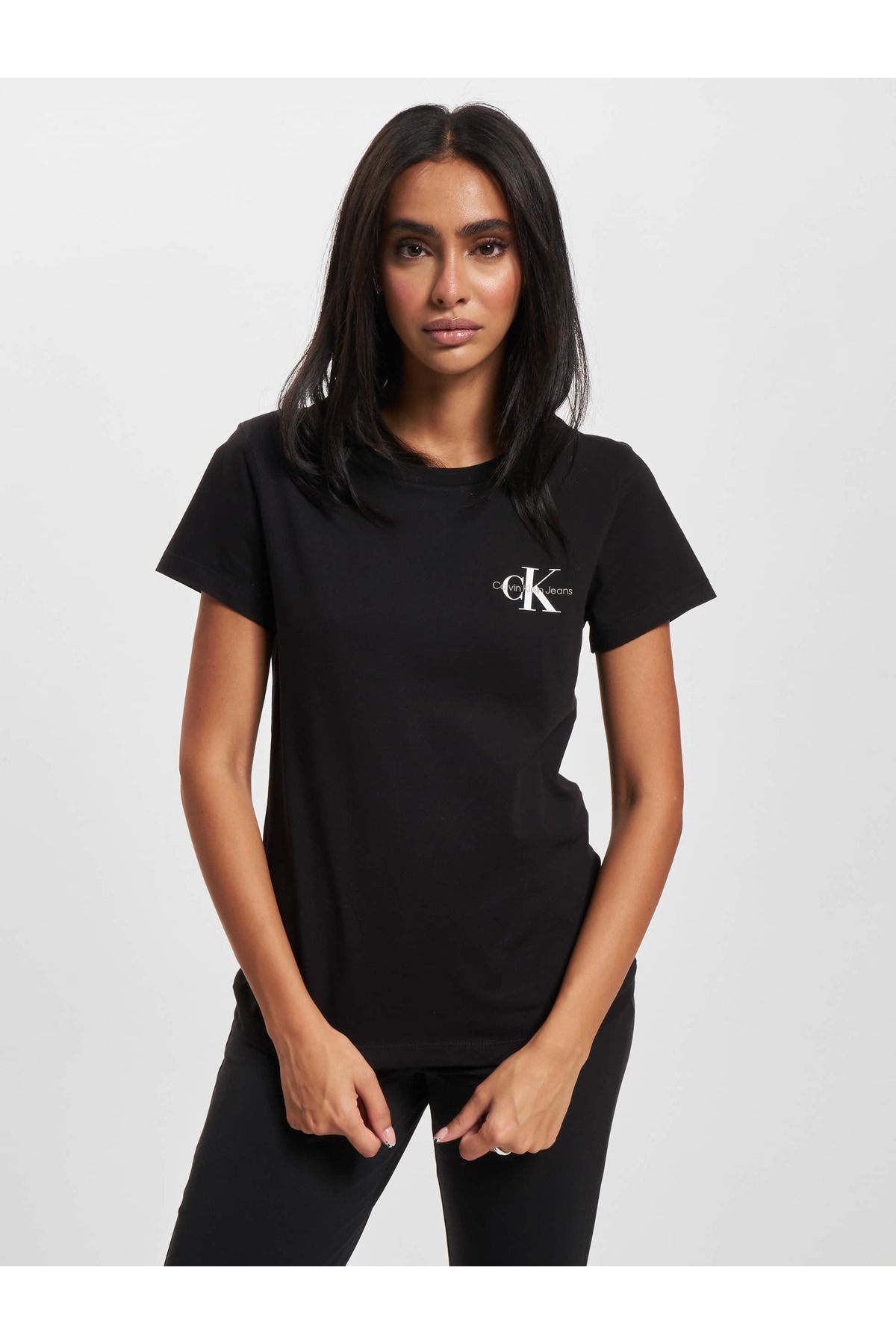 Damen 2er-Pack Klein Jeans Calvin - Monogram Calvin T-Shirt Trendyol Slim Klein