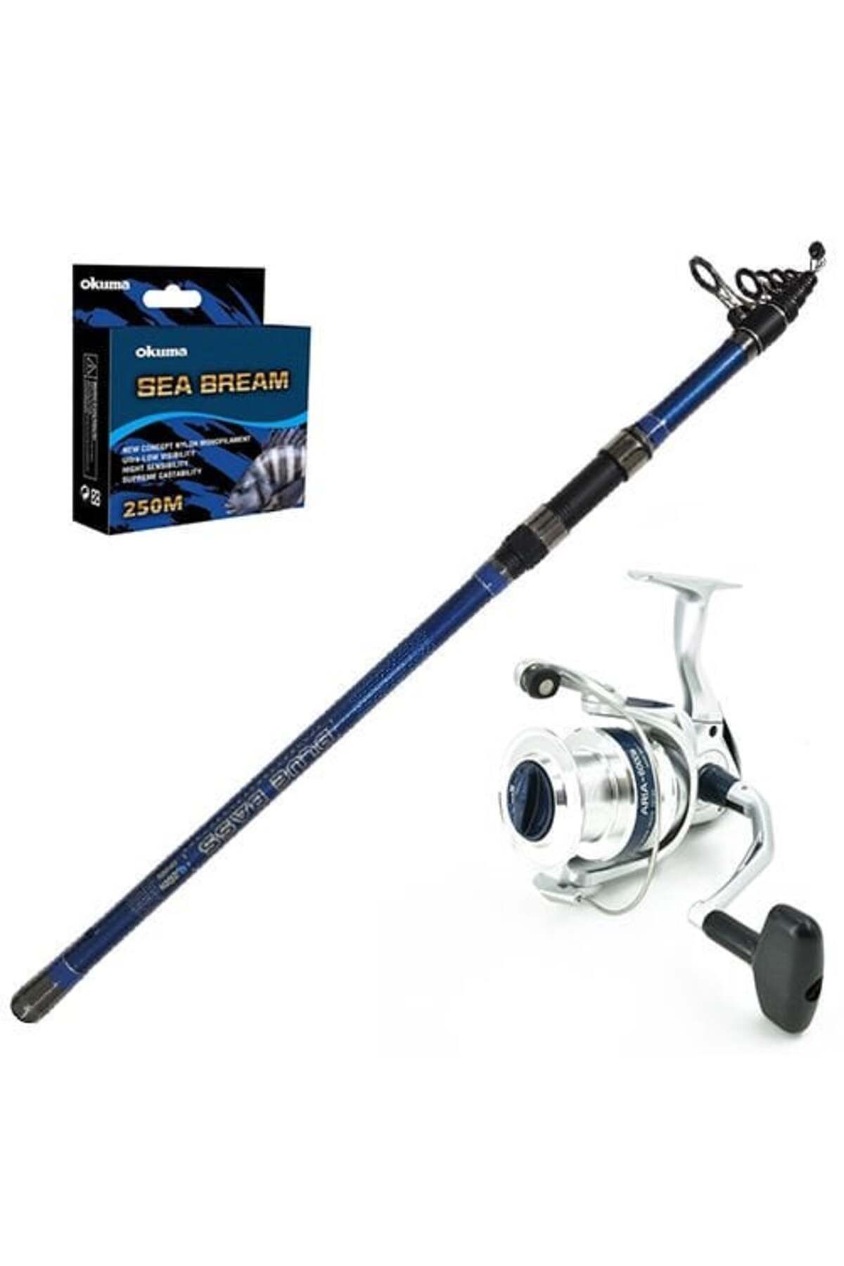 Okuma Aria 8000 - Kendo Blue Bass 420cm Surf Olta Seti